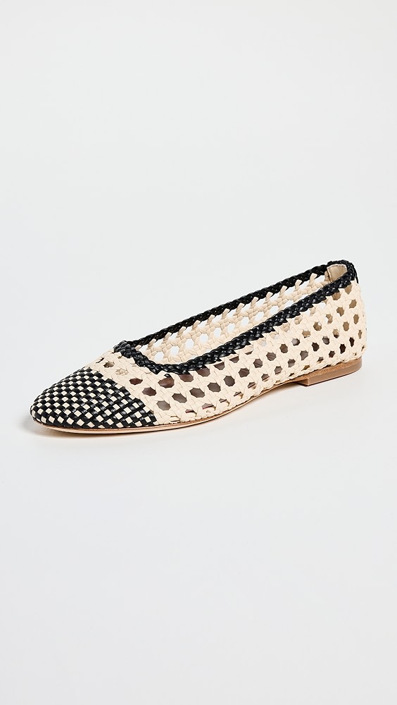 Staud Nell Crochet Ballerina Flats