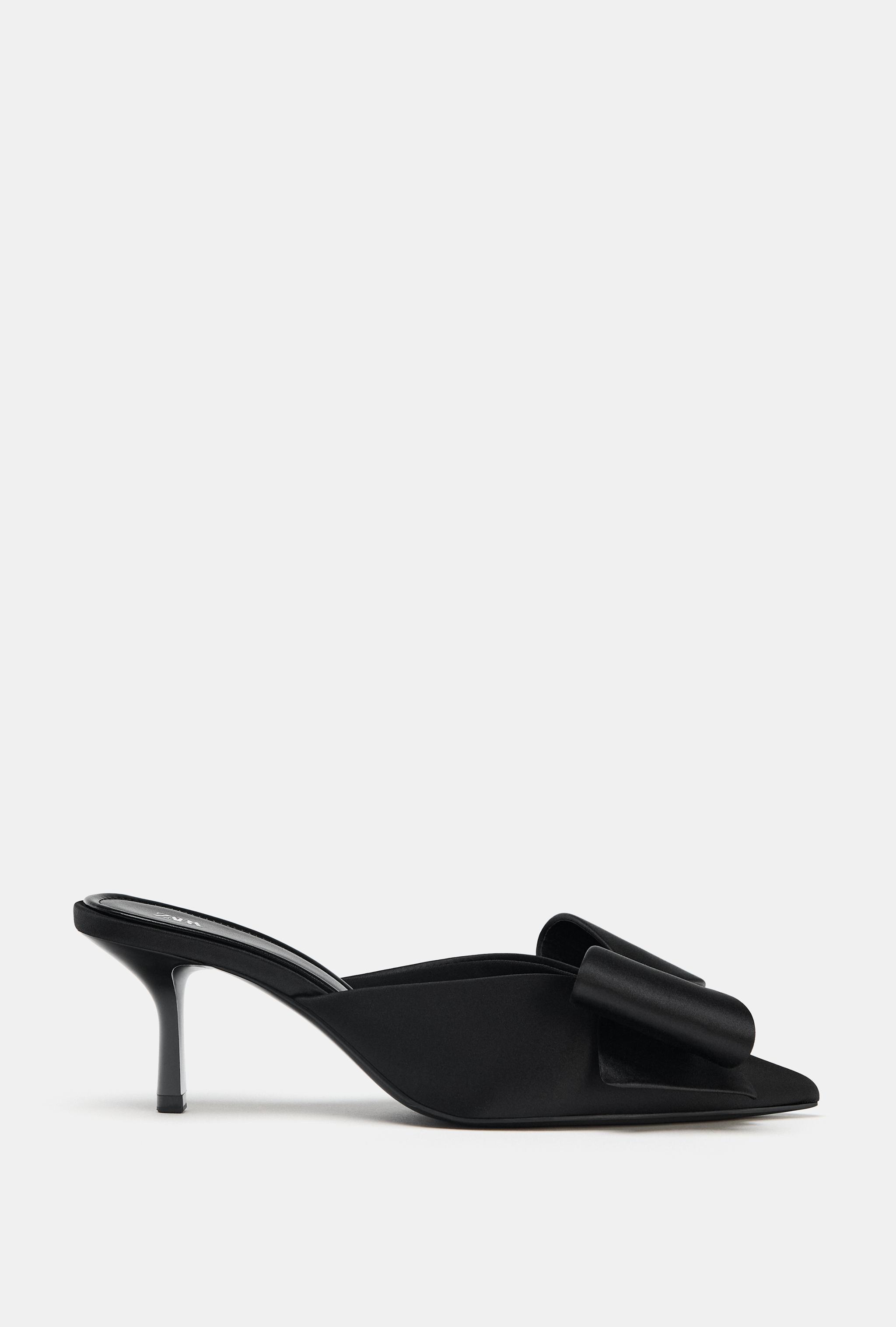 Bow Heeled Mules