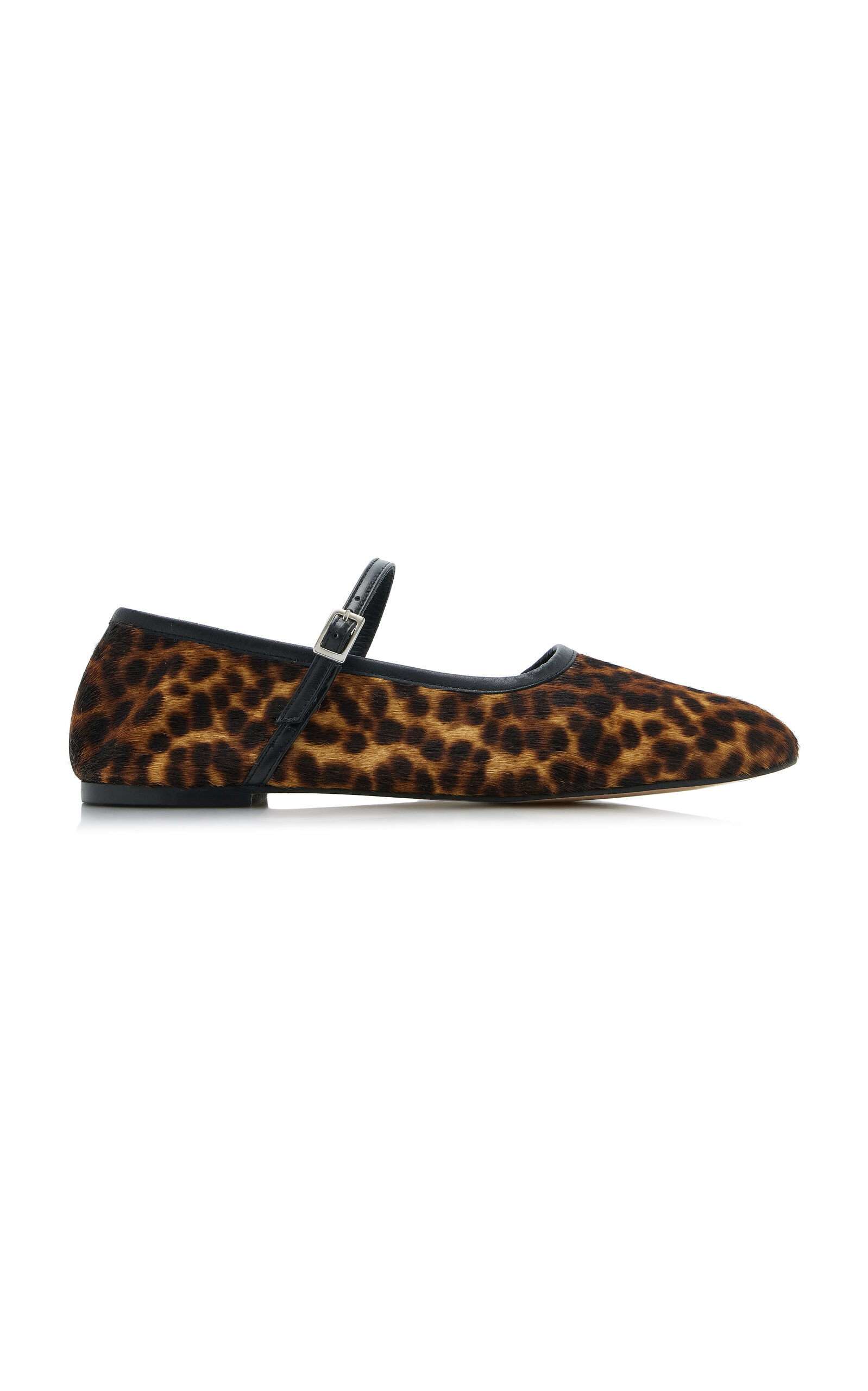 Laurel Leopard Pony Hair Ballet Flats