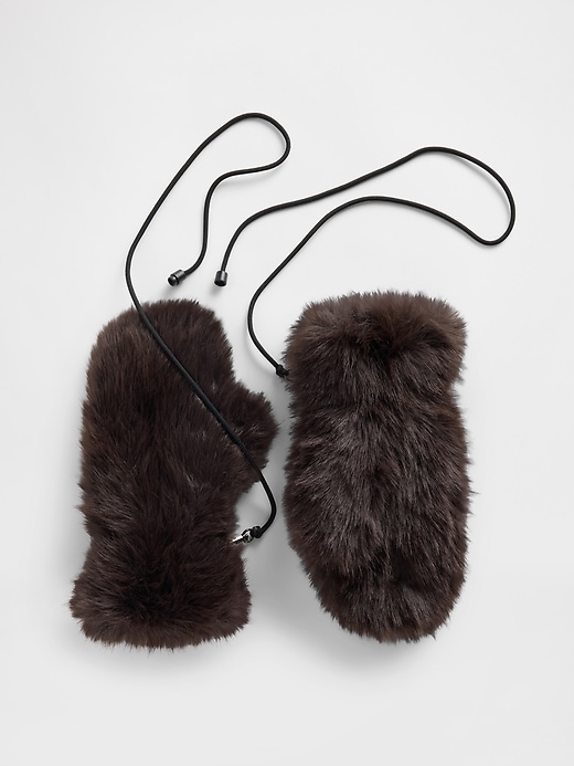 Faux Fur Mittens