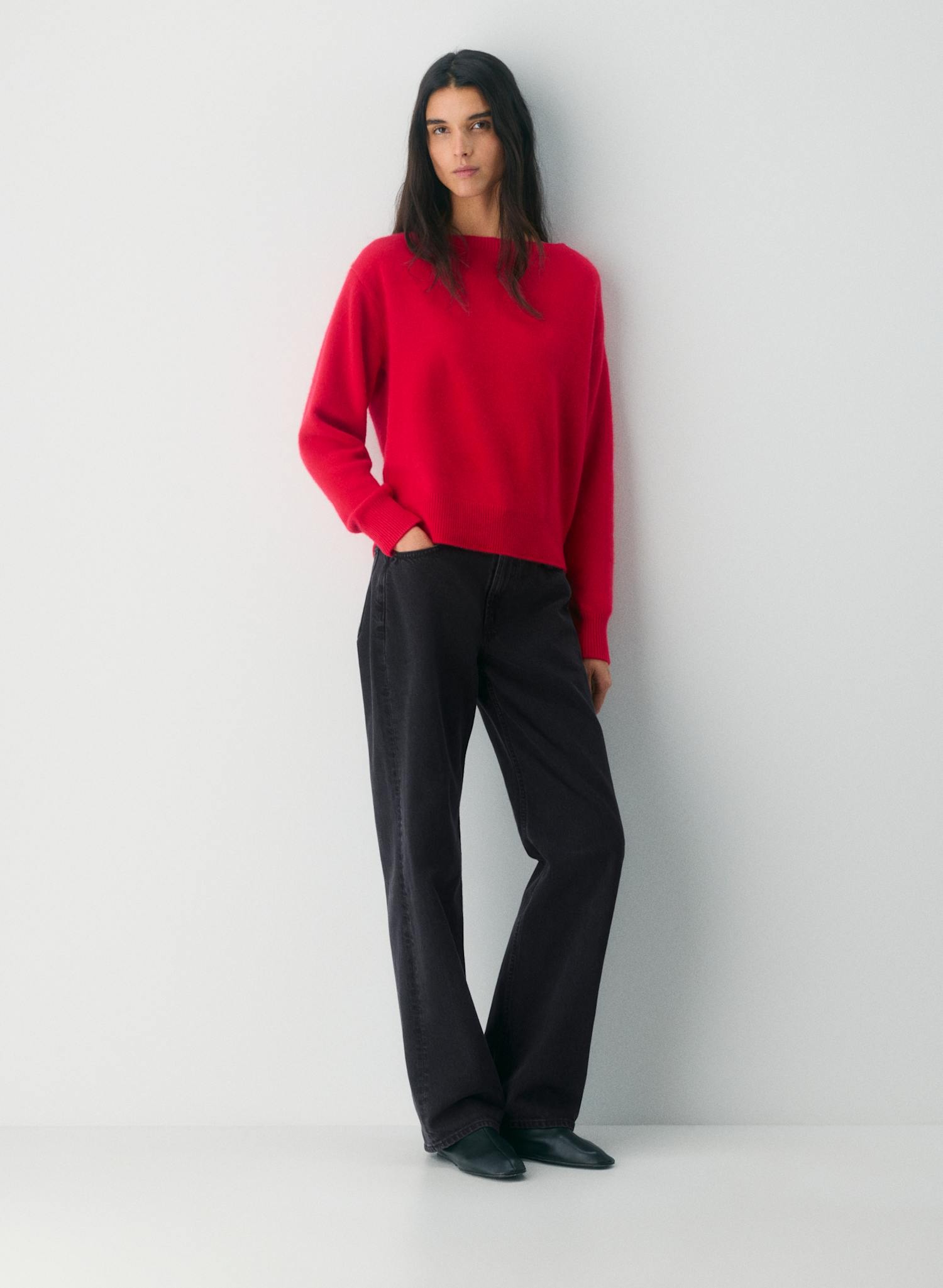 Essential Cashmere Relaxed Boatneck Sweater