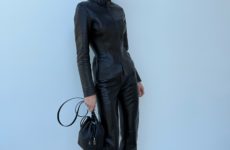 Yes, Leather Pants Are "In," But Elsa Hosk Knows They Look Chicest Styled Like *This*