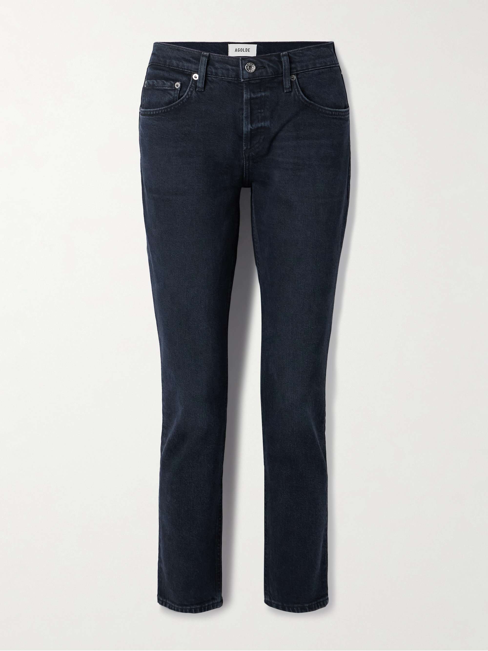 Cocktail Ankle Mid-Rise Slim-Leg Jeans