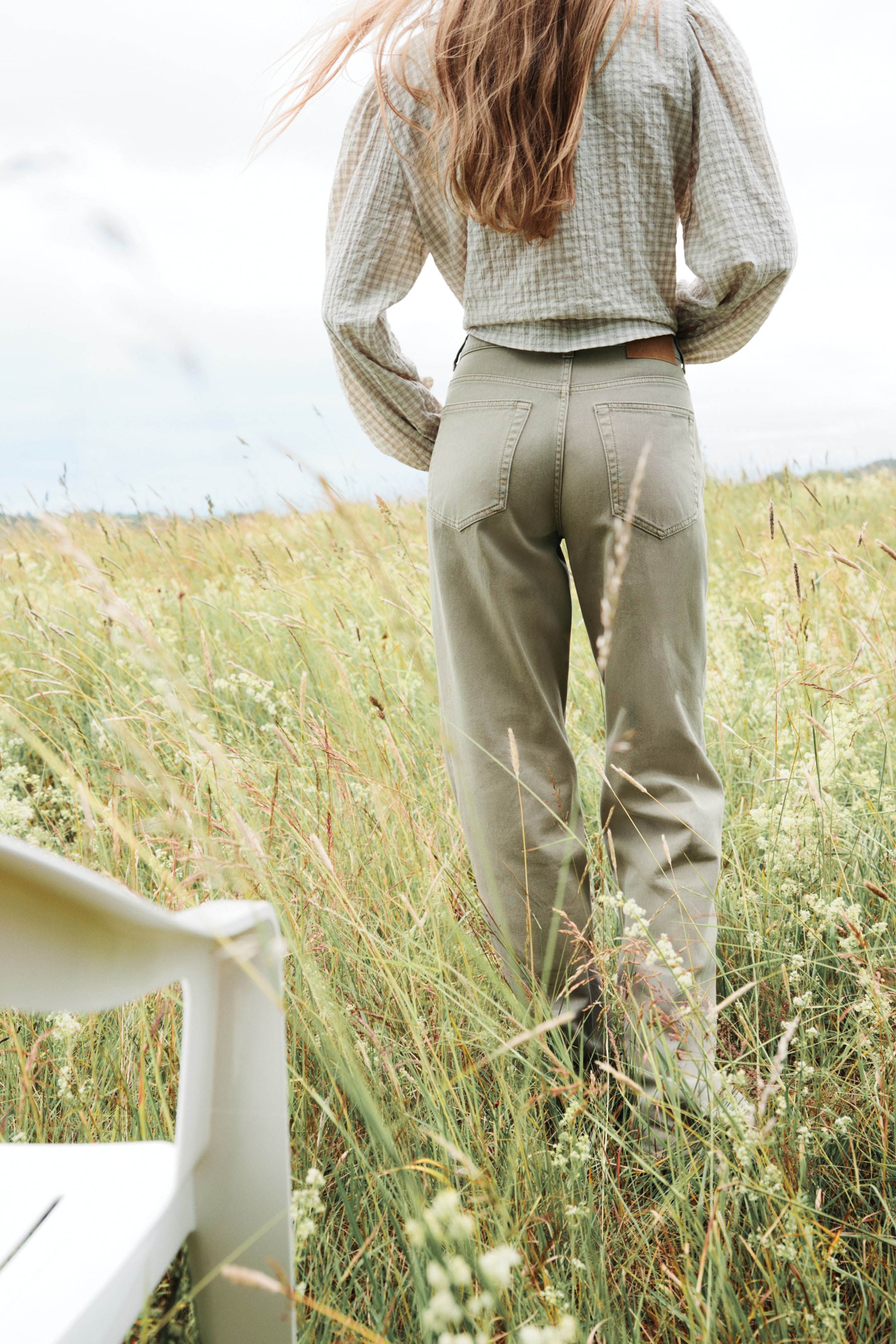 Wide High Jeans - Pale Denim Blue