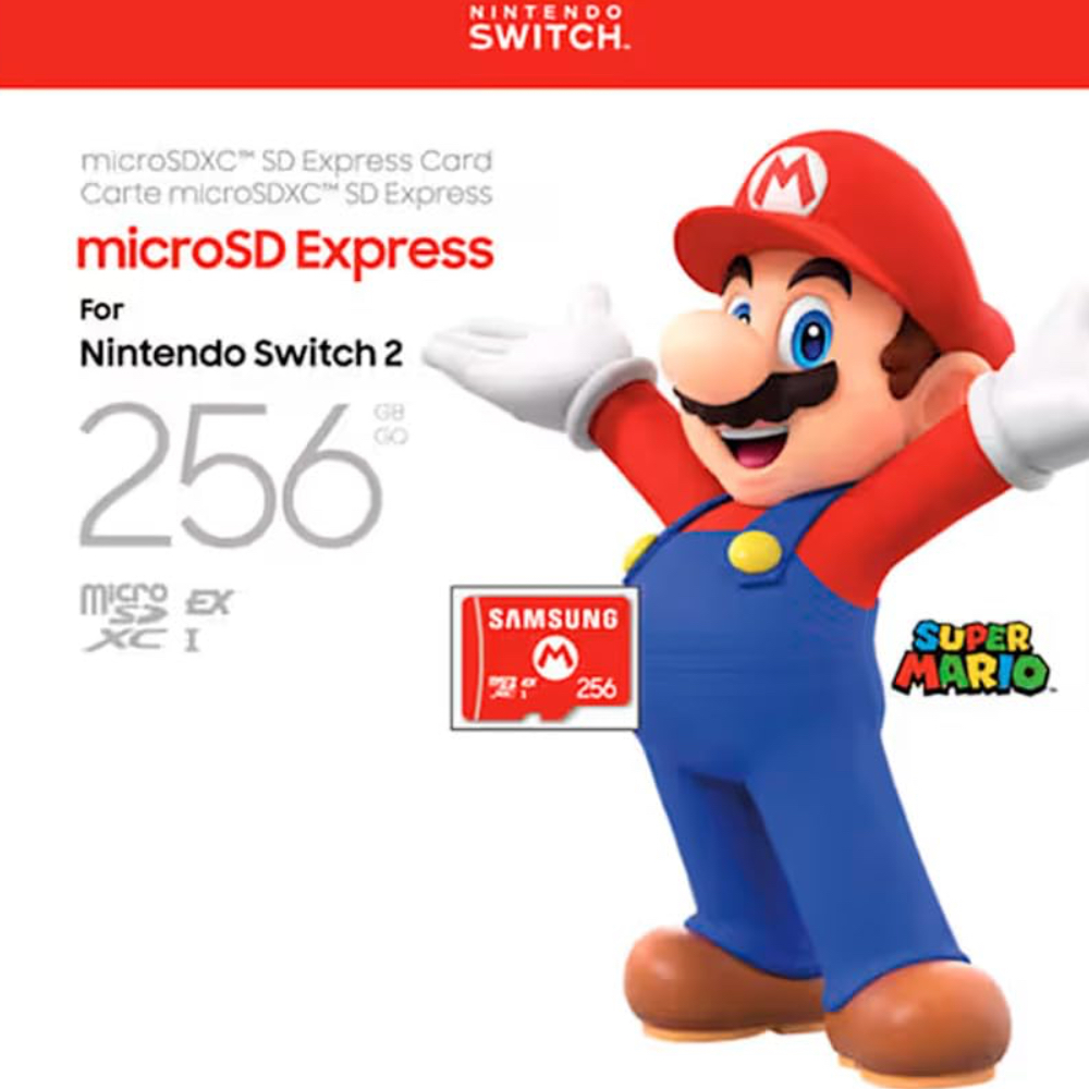 Nintendo's co-branded 256GB MicroSD Express Card.