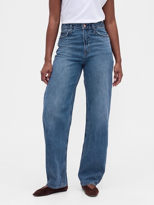 Curvy High Rise Barrel Jeans