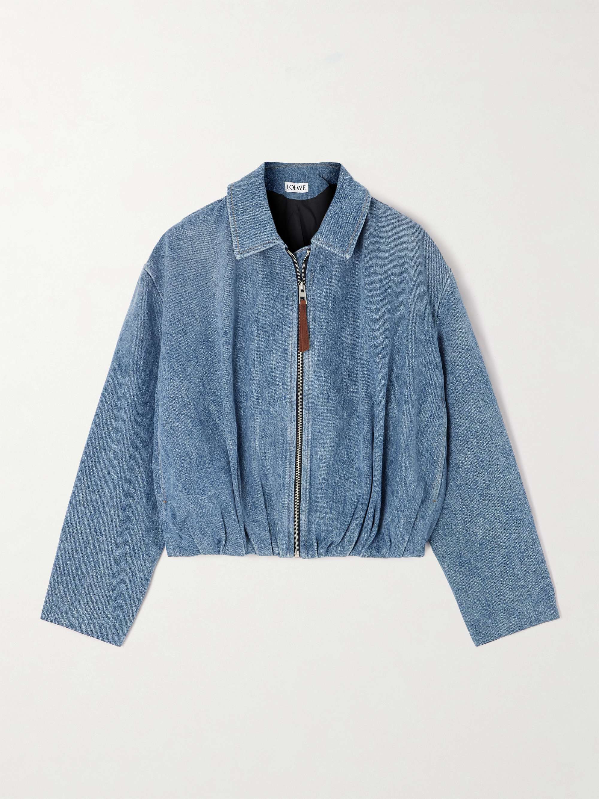 Draped Denim Jacket