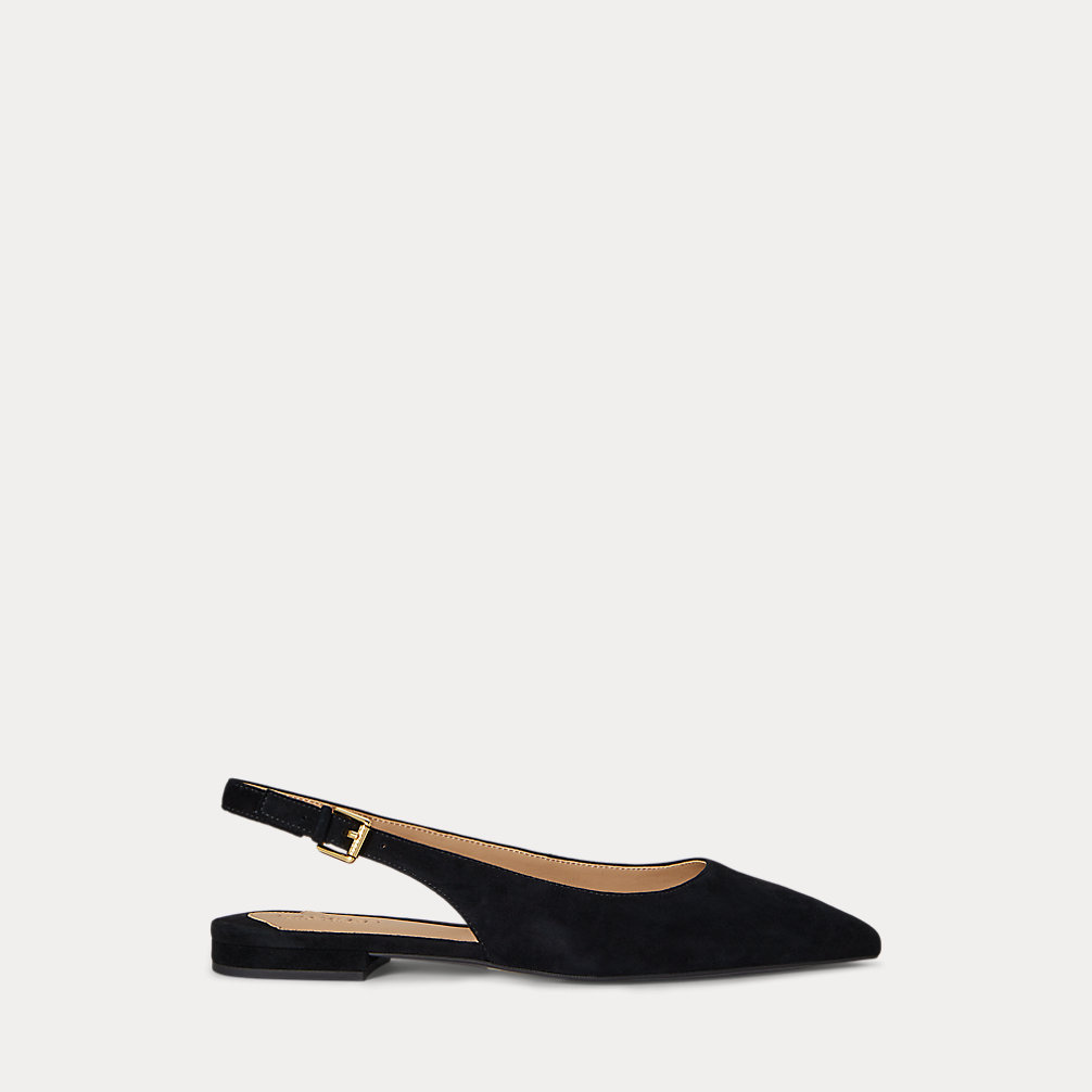 Londyn Suede Slingback Flat