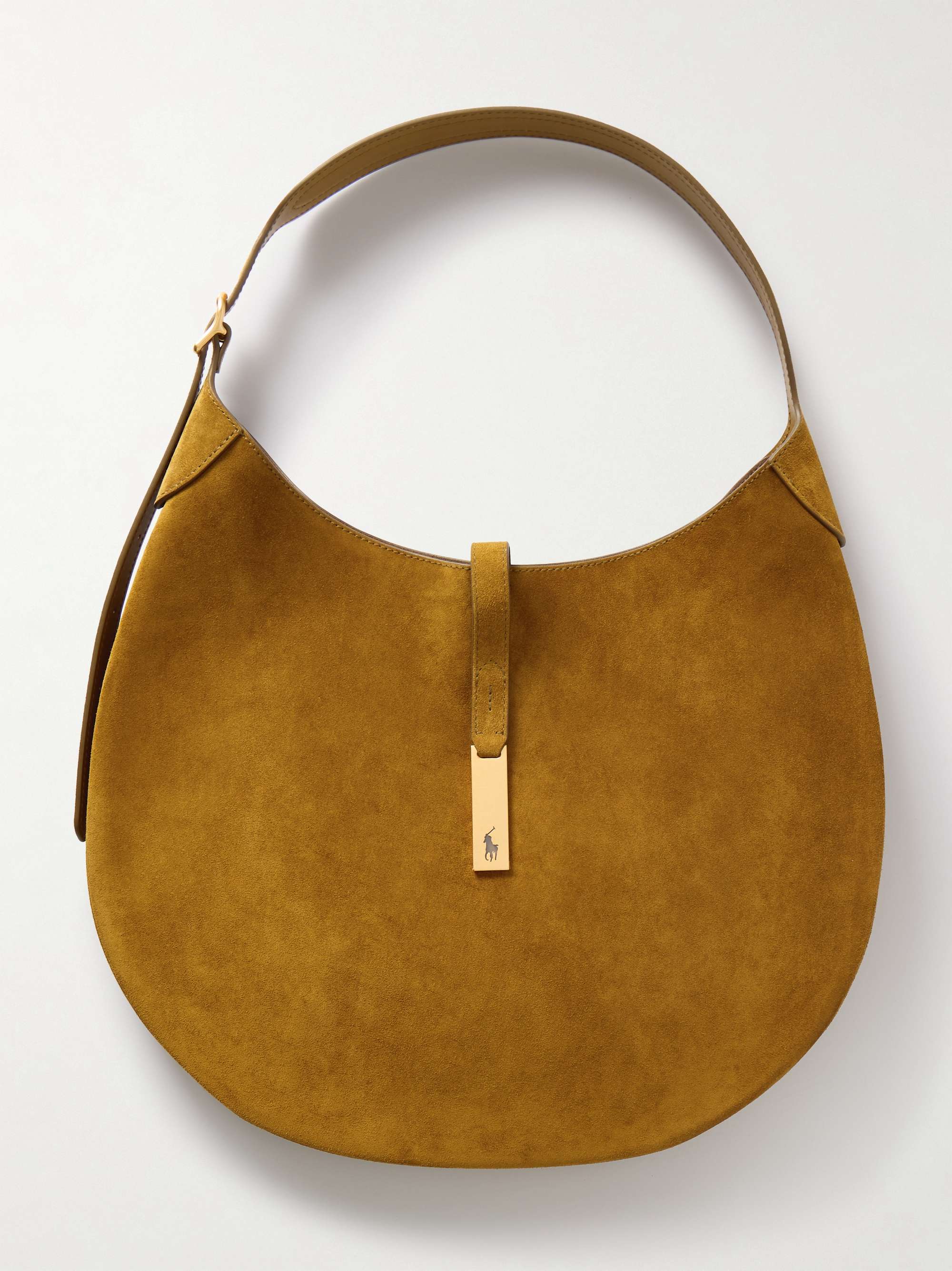 Polo Id Suede Shoulder Bag