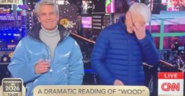 Anderson Cooper Performs a Dramatic Reading of Taylor Swift’s “Wood” on New Year’s Eve