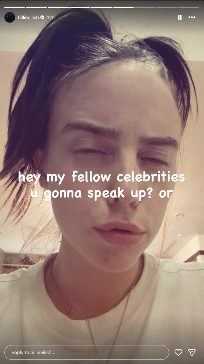 billie eilish finneas instagram ice Alex Pretti minnesota minneapolis story post