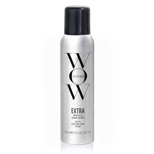 Color Wow Extra Mystical Shine Spray &amp;ndash; Lightweight &amp;amp; Non-Greasy Formula | Heat Protection, Frizz Control, and Silky Hair | for All Hair Types