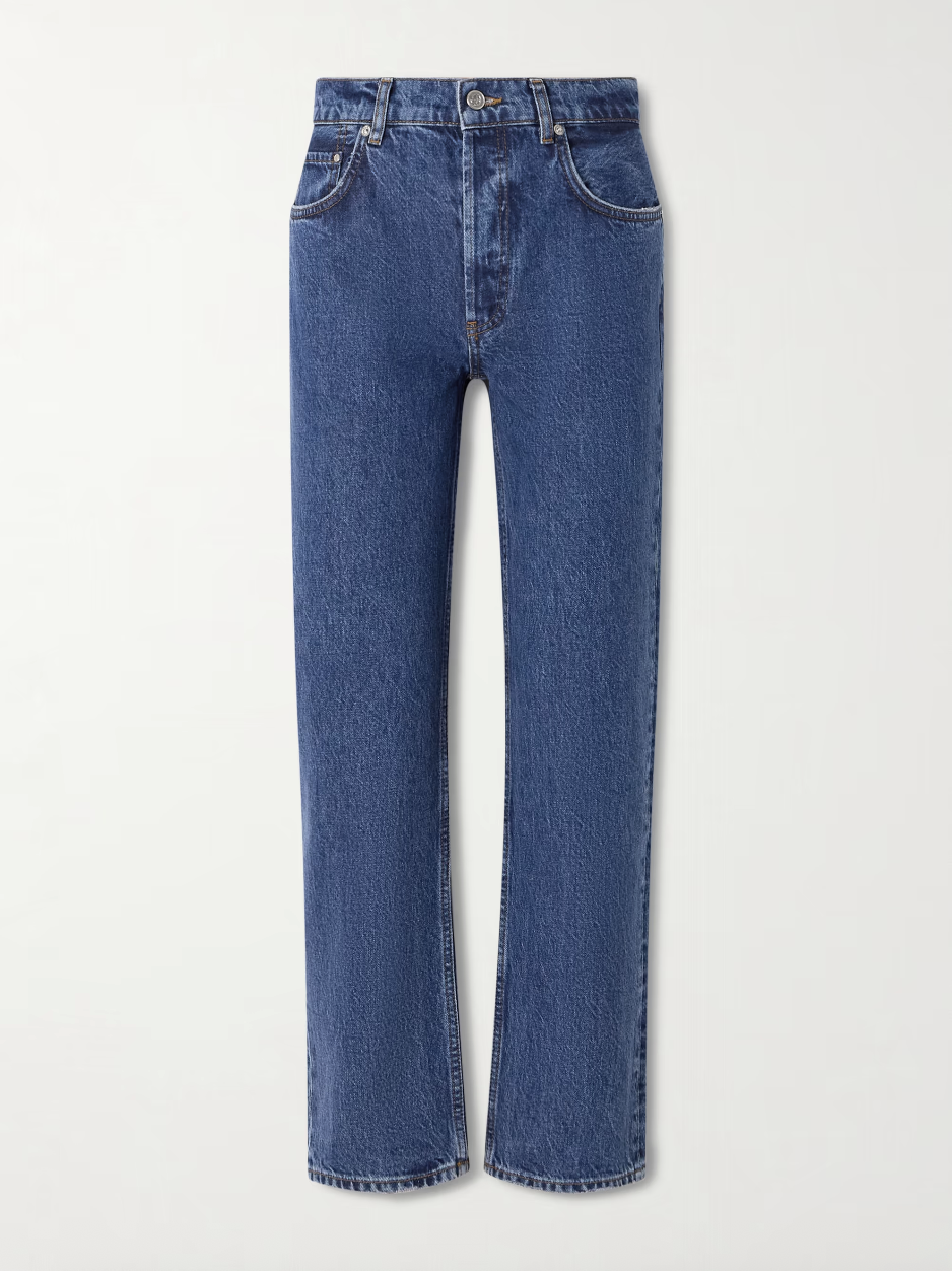 ANINE BING Kate mid-rise slim-leg jeans
