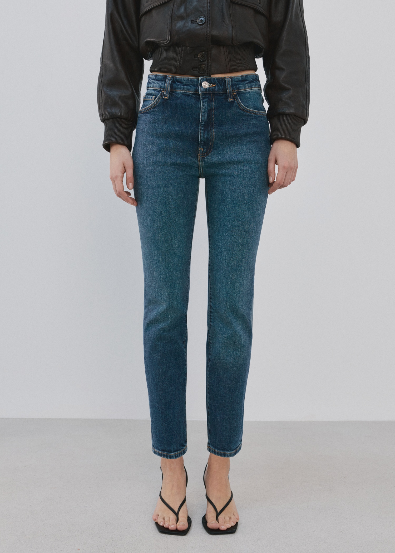 Claudia Slim-Fit Cropped Jeans - Women | Mango United Kingdom