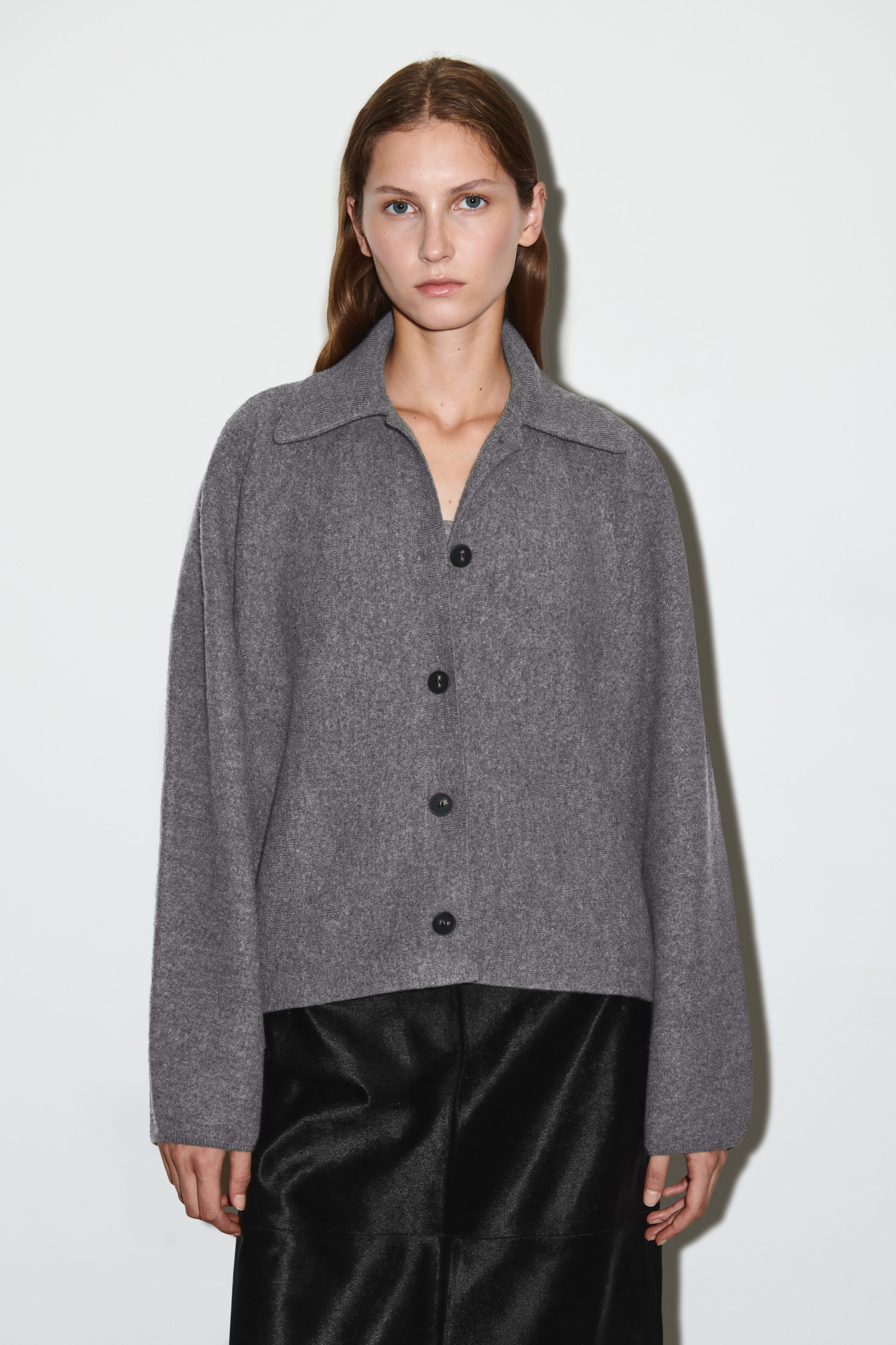 Sculpted Merino Wool Short Jacket