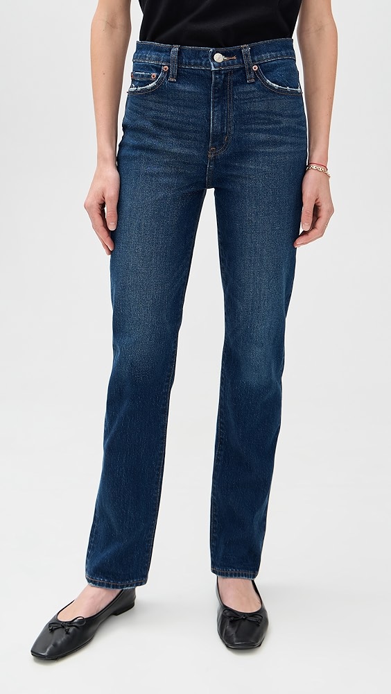 Daze Smarty Pants High Rise Slim Straight Jeans
