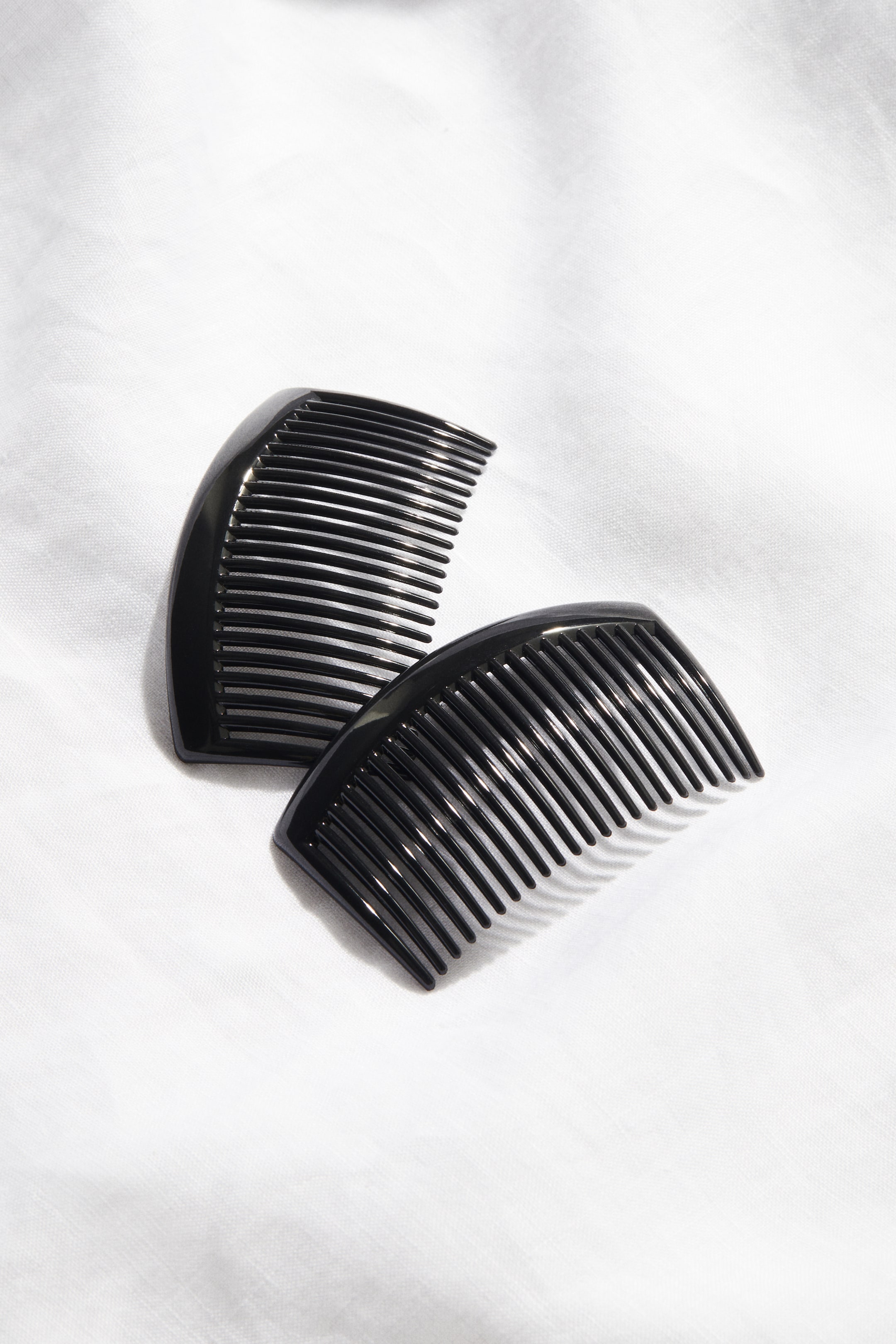 2-Pack Hair Combs - Black