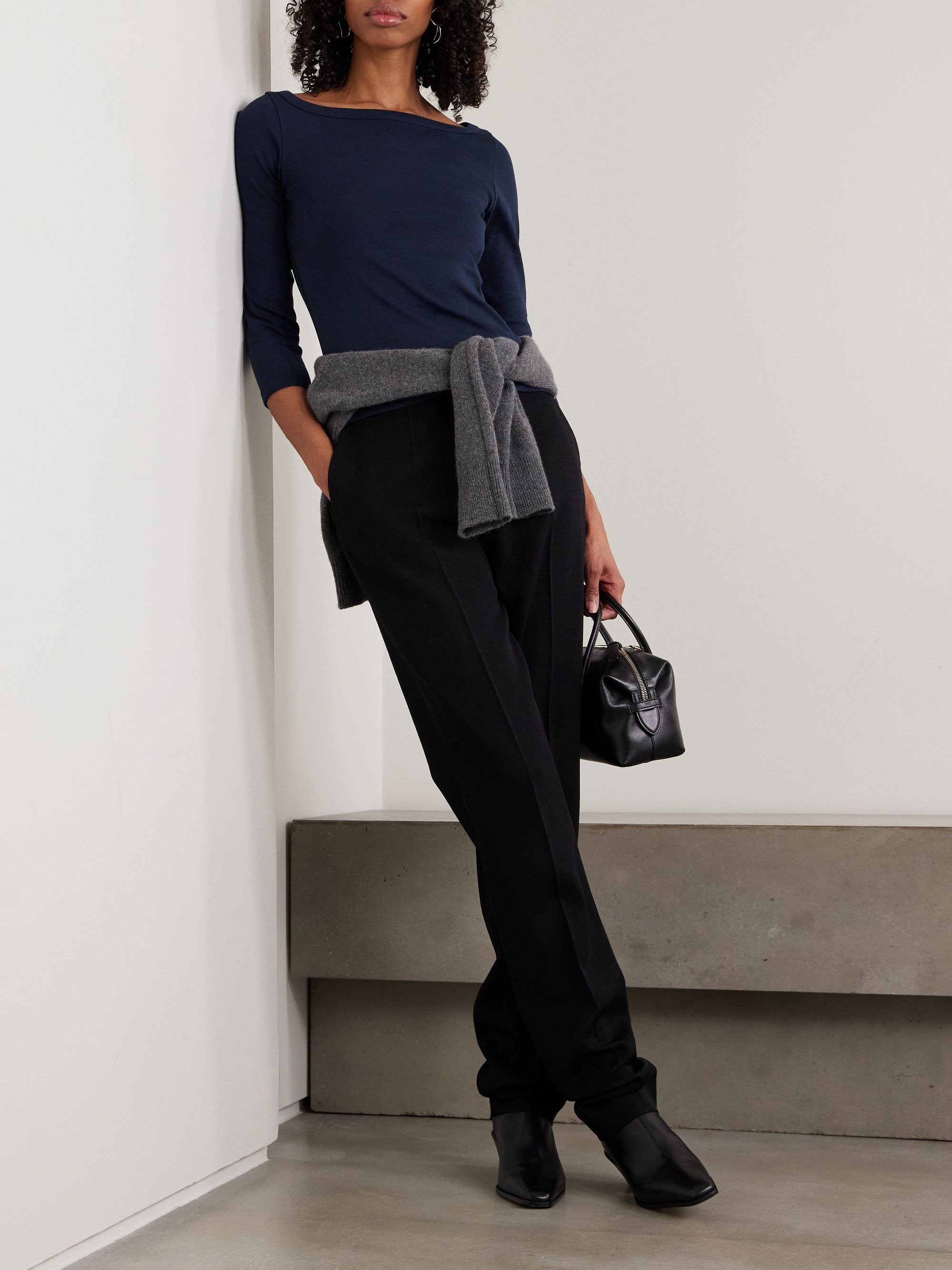 Flore Flore, Steffi ribbed organic cotton-jersey T-shirt