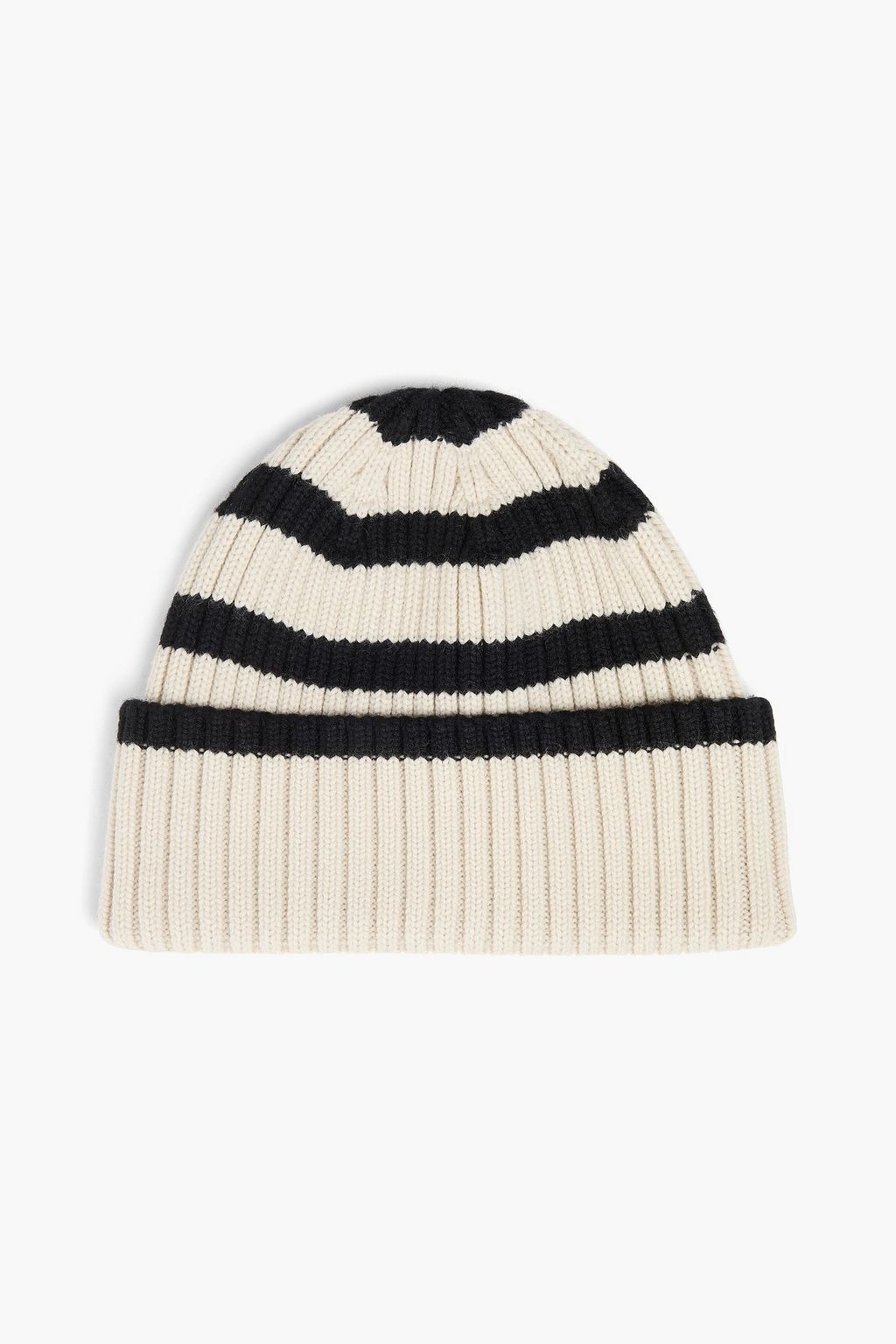 Toteme, Signature striped ribbed wool beanie