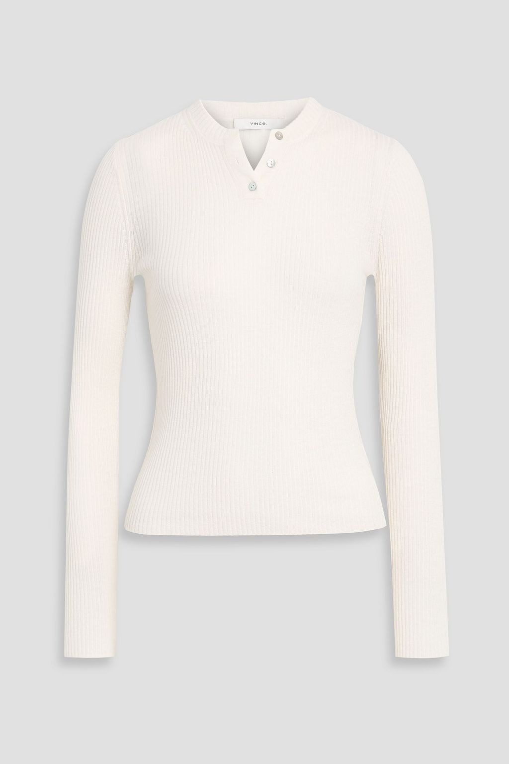 Vince, Ribbed cashmere and silk-blend sweater