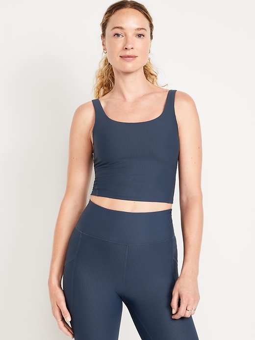 Light Support Powersoft Rib Longline Sports Bra