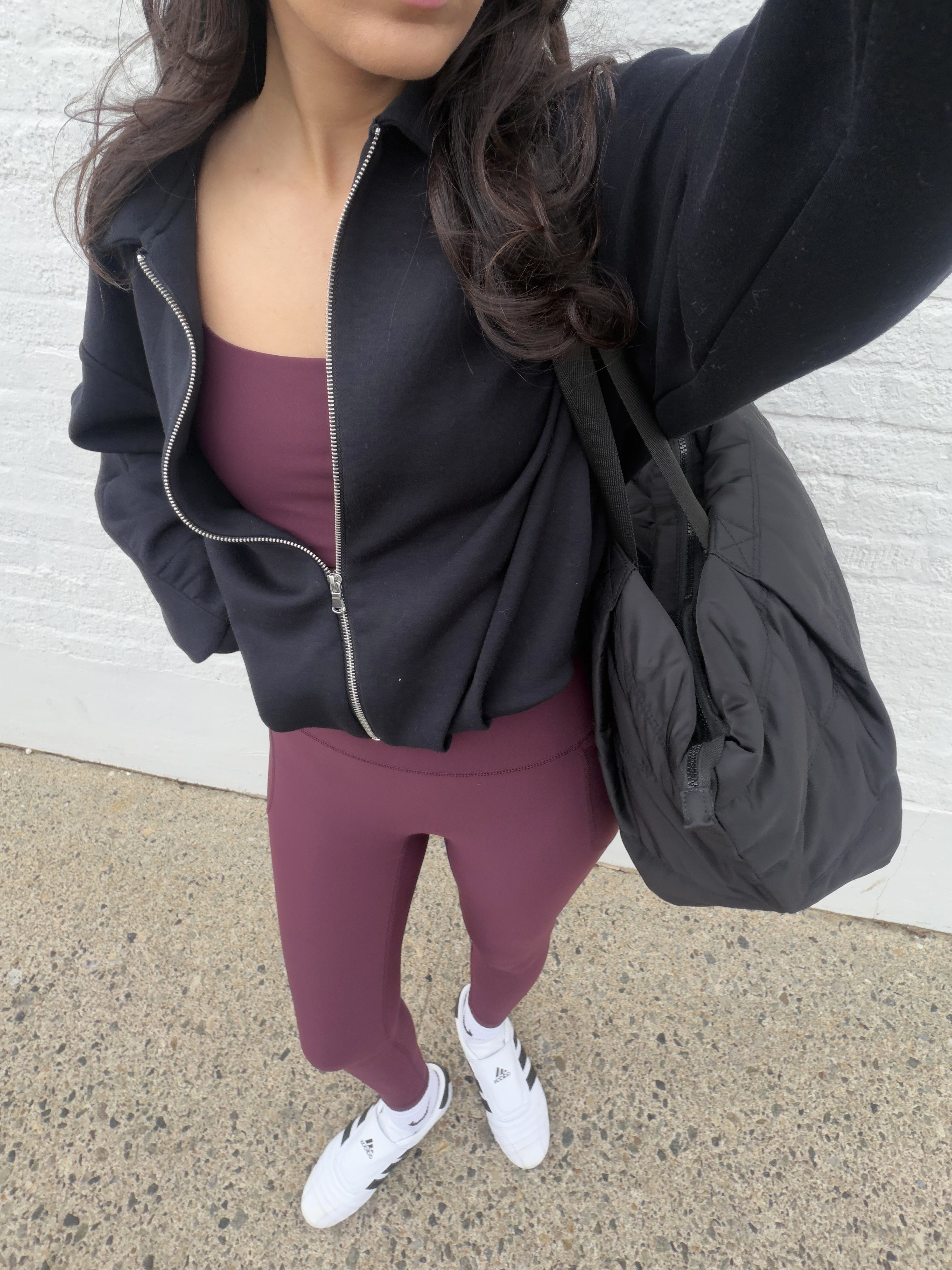 WWW assistant shopping editor Josephine Hadjiloucas wears Old Navy activewear.
