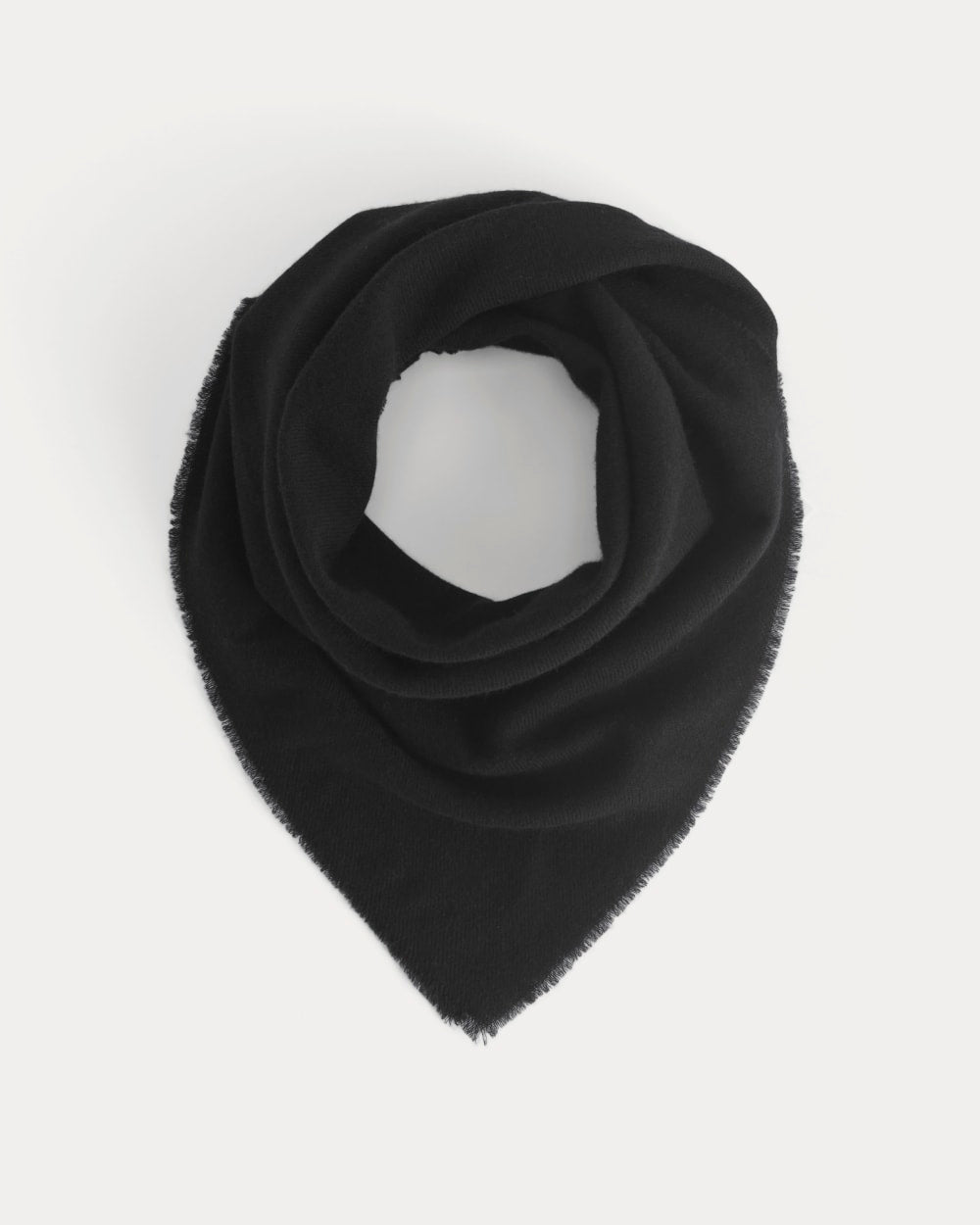 The Feather Cashmere Bandana | Black - Os