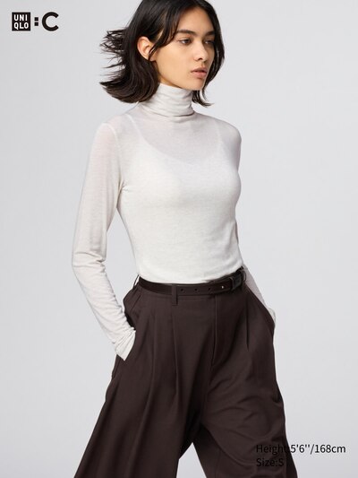 Heattech Extra Warm Cashmere Blend Turtleneck T-Shirt