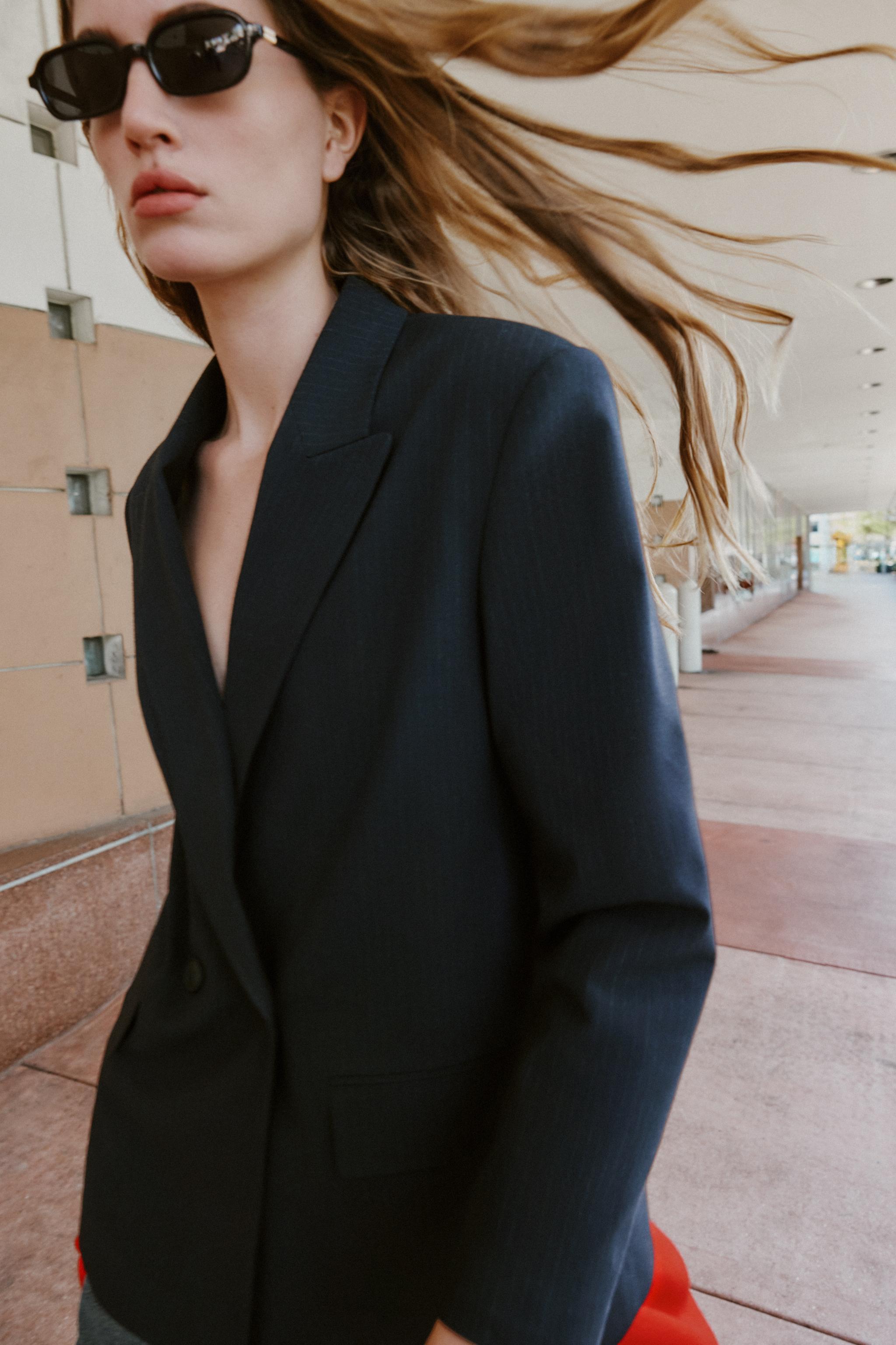 Oversized Double-Breasted Blazer