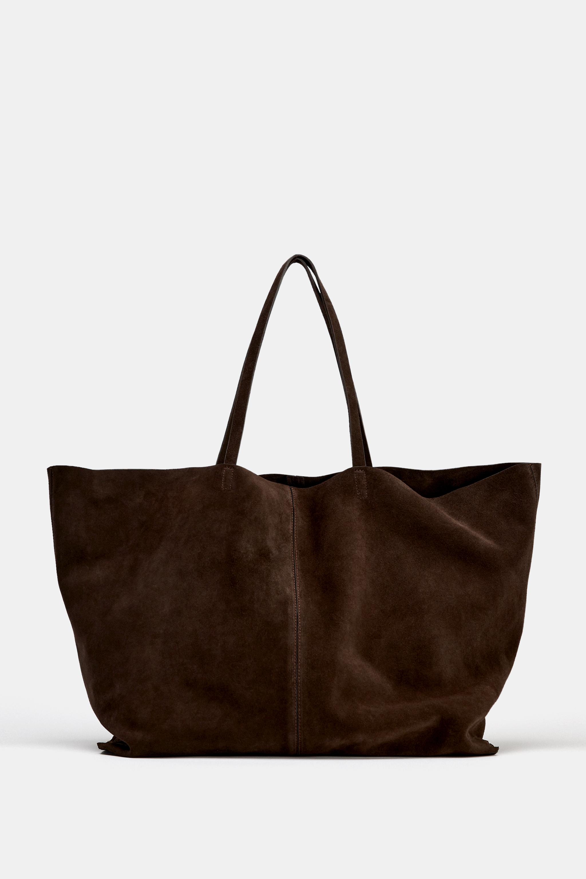 Maxi Split Leather Shopper Bag