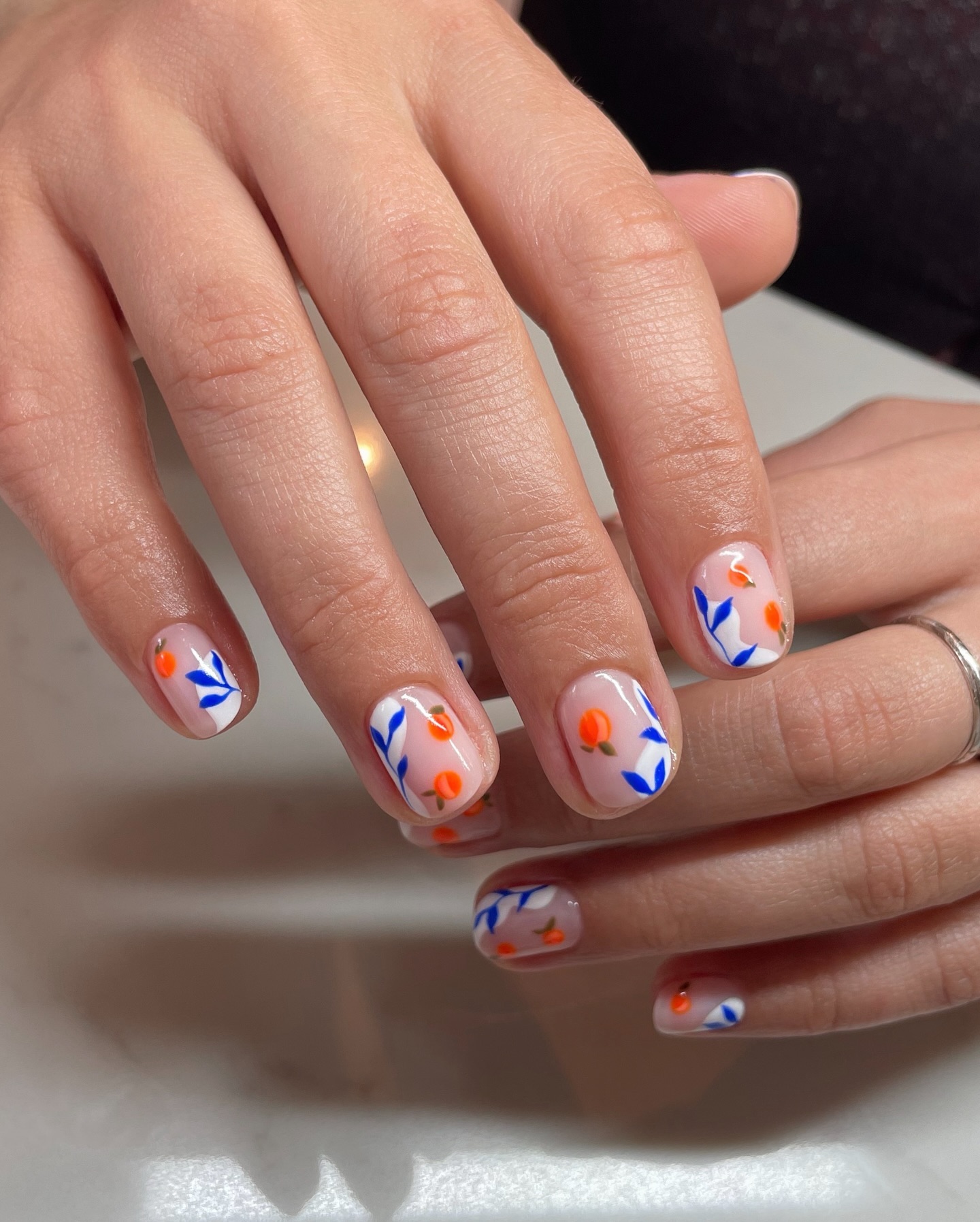 nail art on short nails