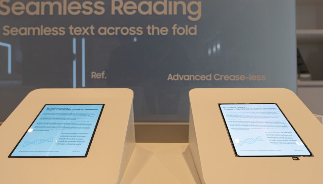 Is this the folding iPhone’s creaseless display?