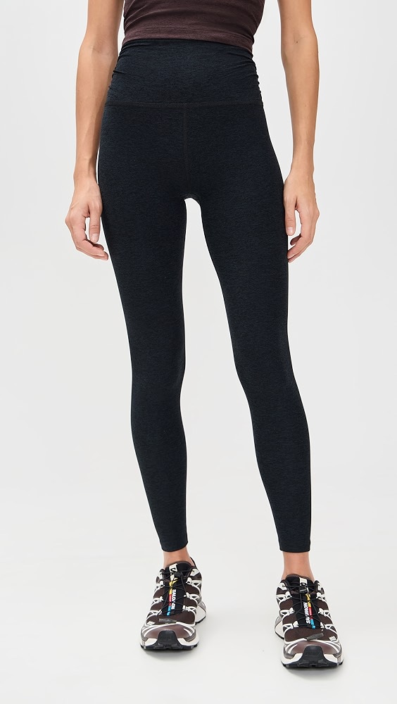 Beyond Yoga Spacedye Raise the Barre Shirred Leggings