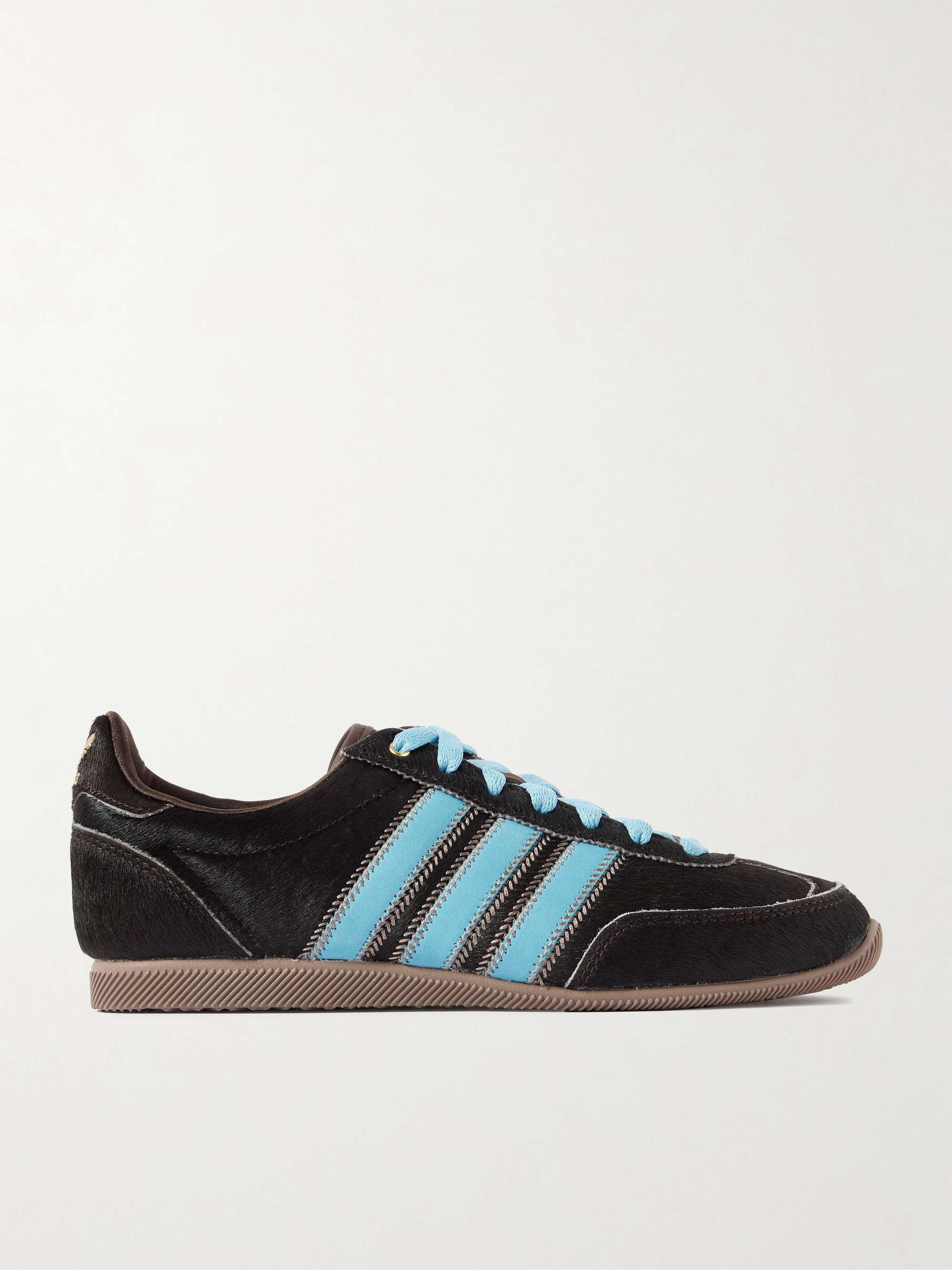 Japan W Leather-Trimmed Calf Hair Sneakers