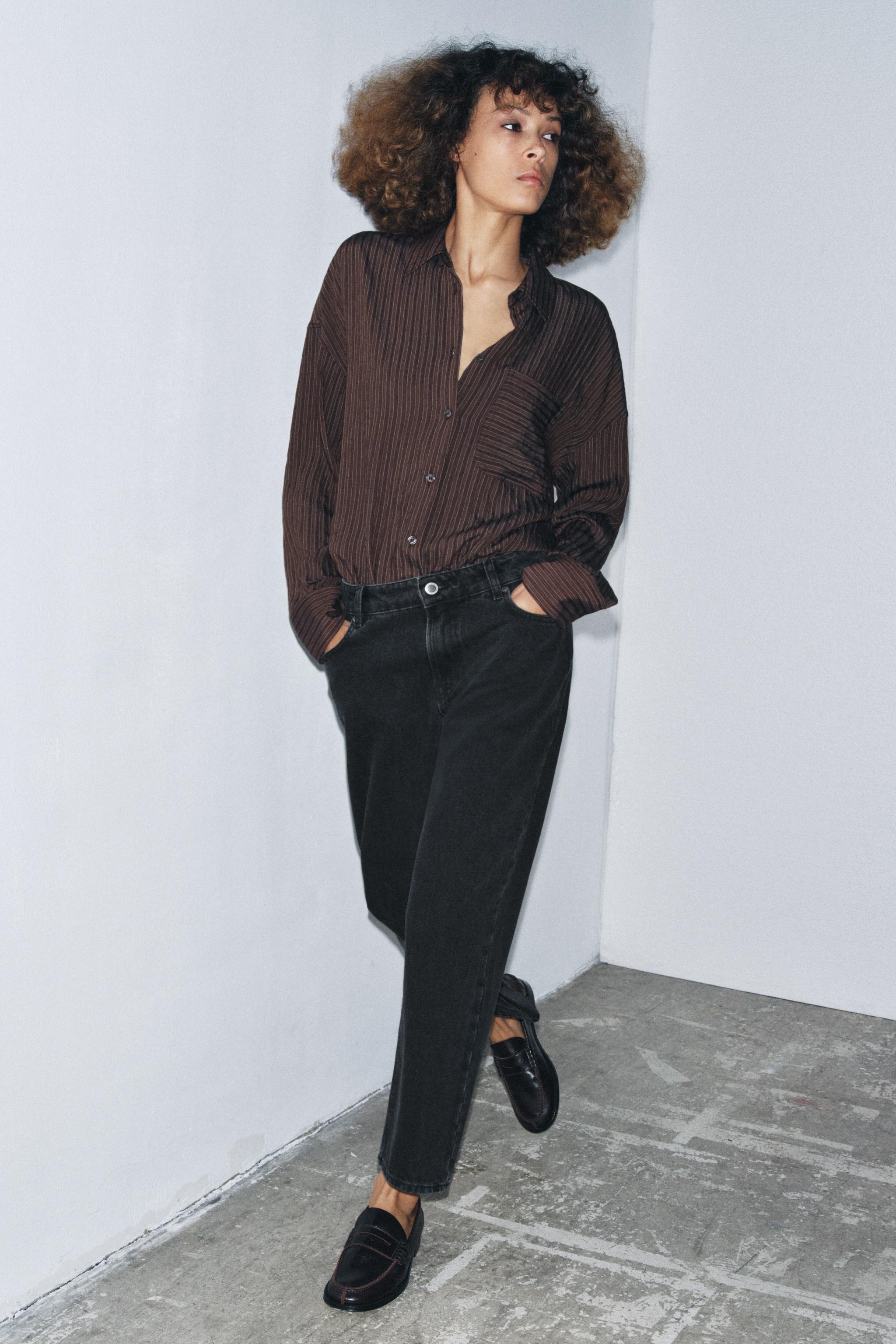 Zw Collection Cigarette Mid-Waist Jeans