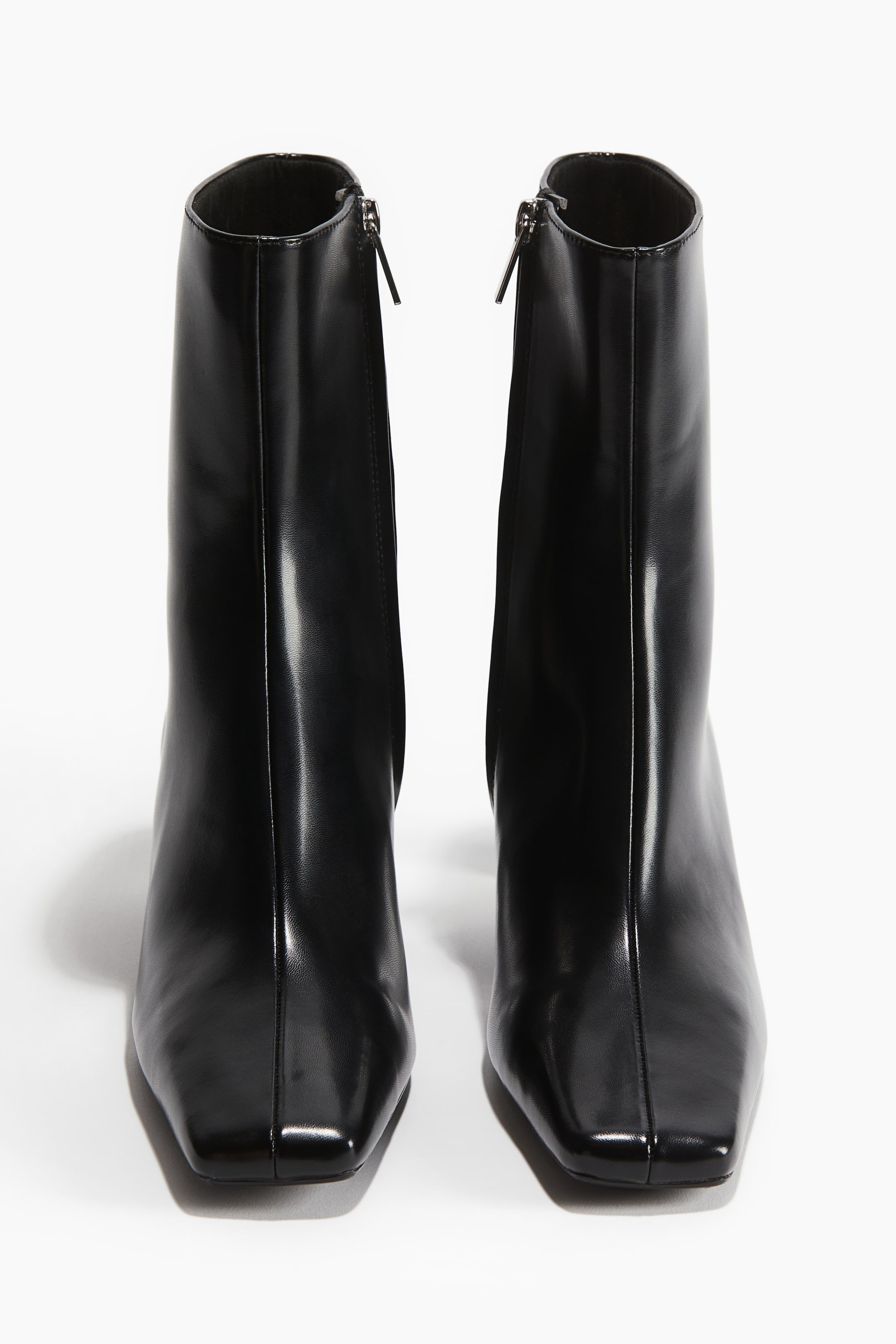 Heeled Ankle Boots - Black