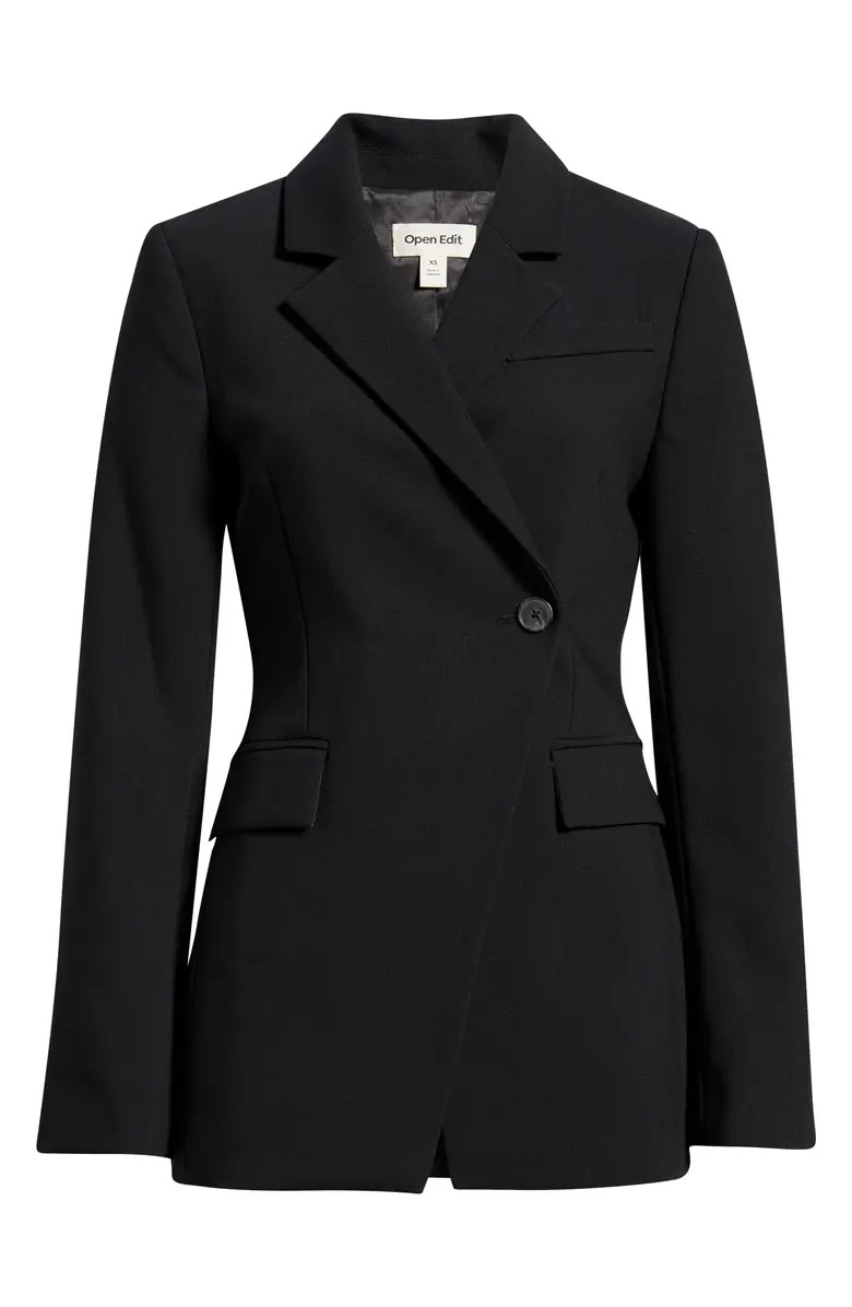 Open Edit, The Icon Asymmetric Fitted Blazer