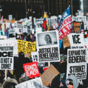 On the ground with thousands of anti-ICE protestors