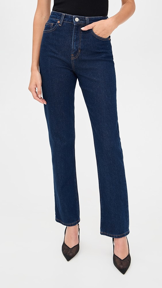 Reformation Jax Stretch High Rise Straight Jeans