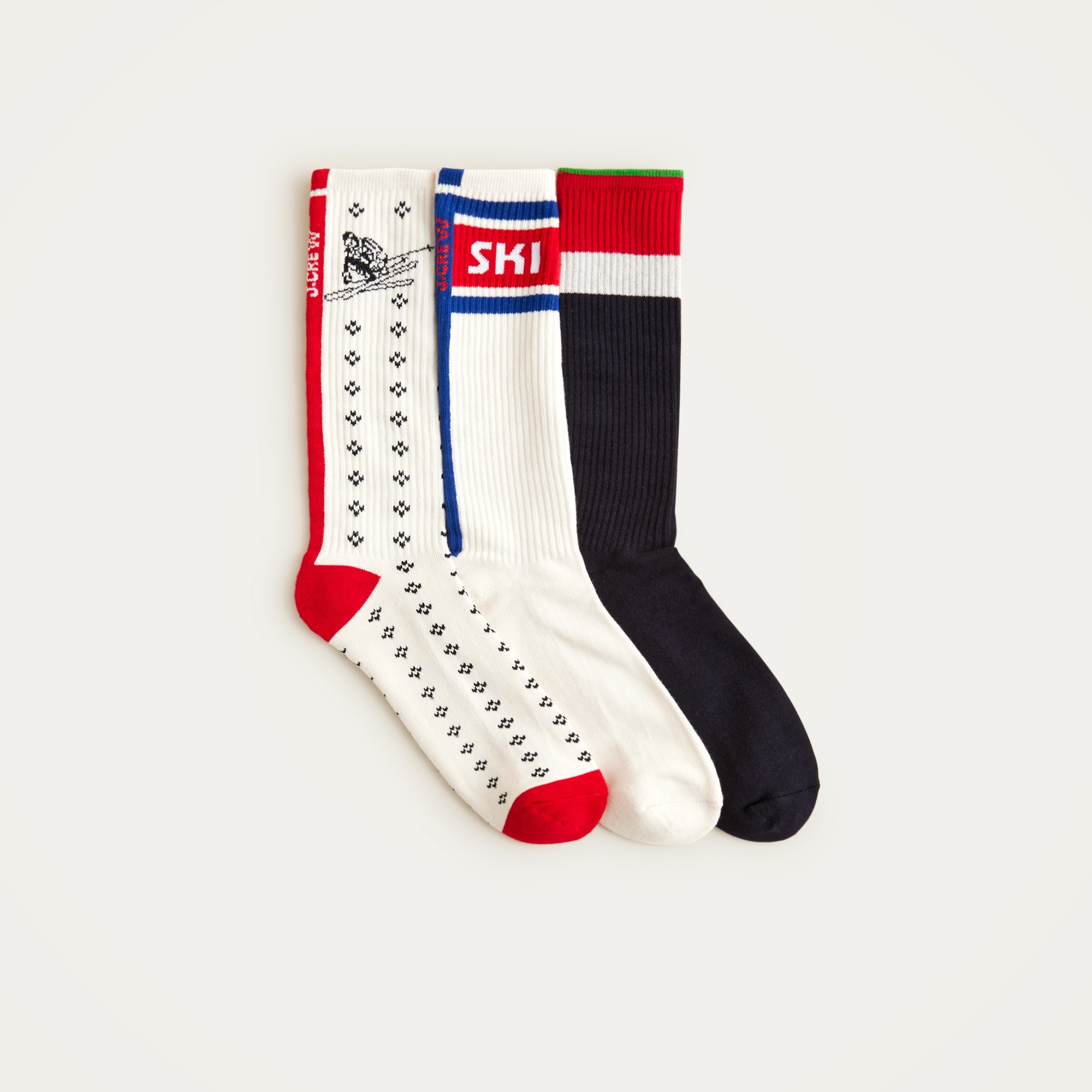 U.s. Ski &amp;amp; Snowboard by J.crew Cotton Socks Three-Pack