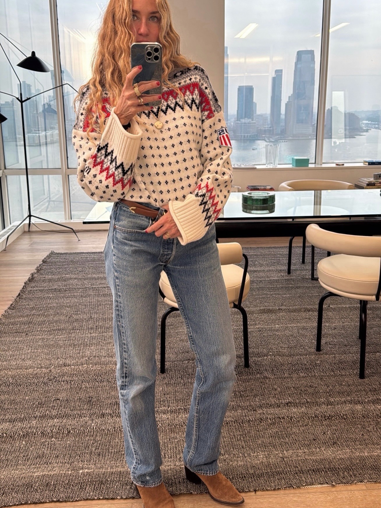 Olympia Gayot styling pieces from the J.Crew x U.S. Ski and Snowboard collection.