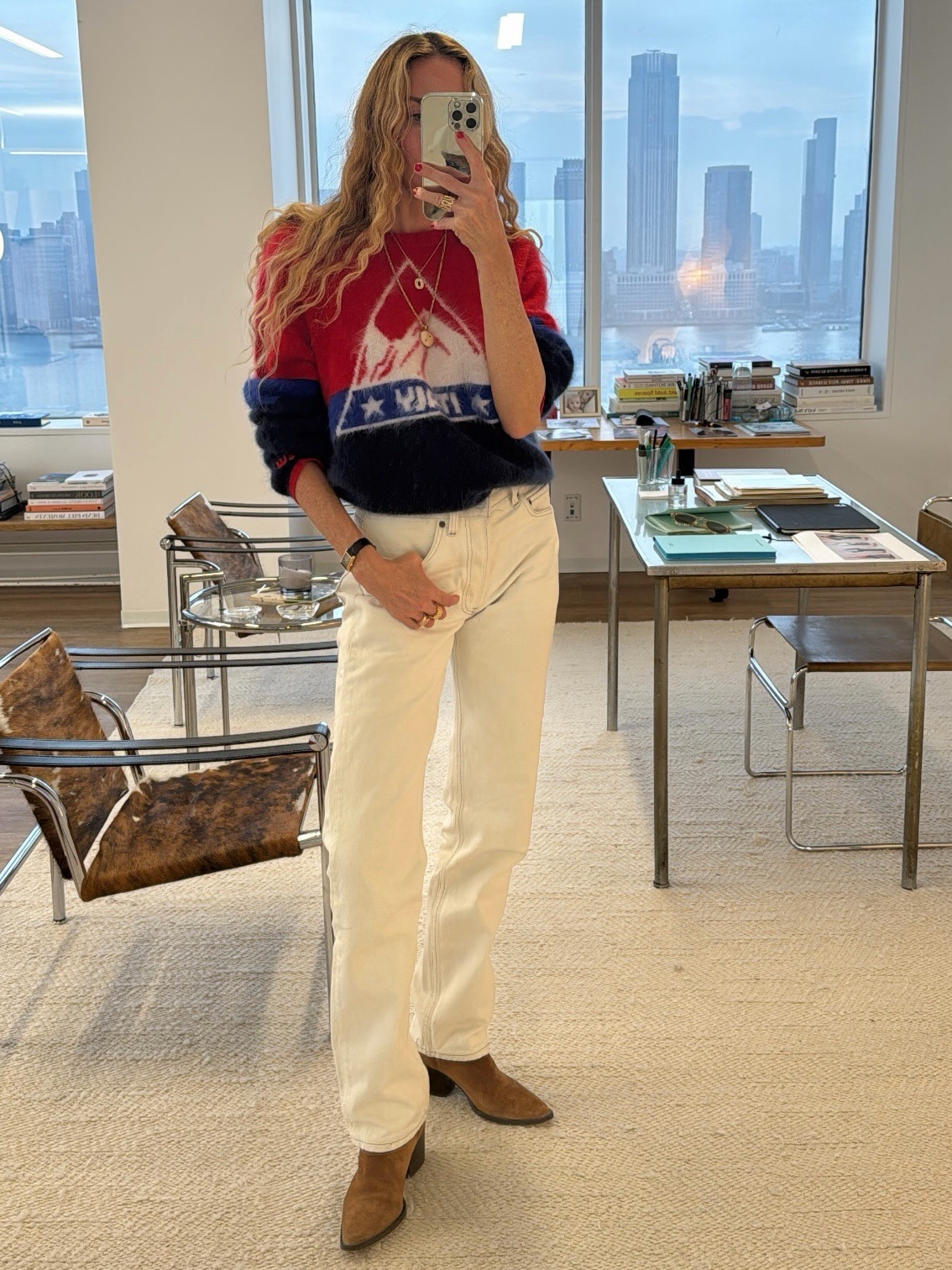 Olympia Gayot styling pieces from the J.Crew x U.S. Ski and Snowboard collection.