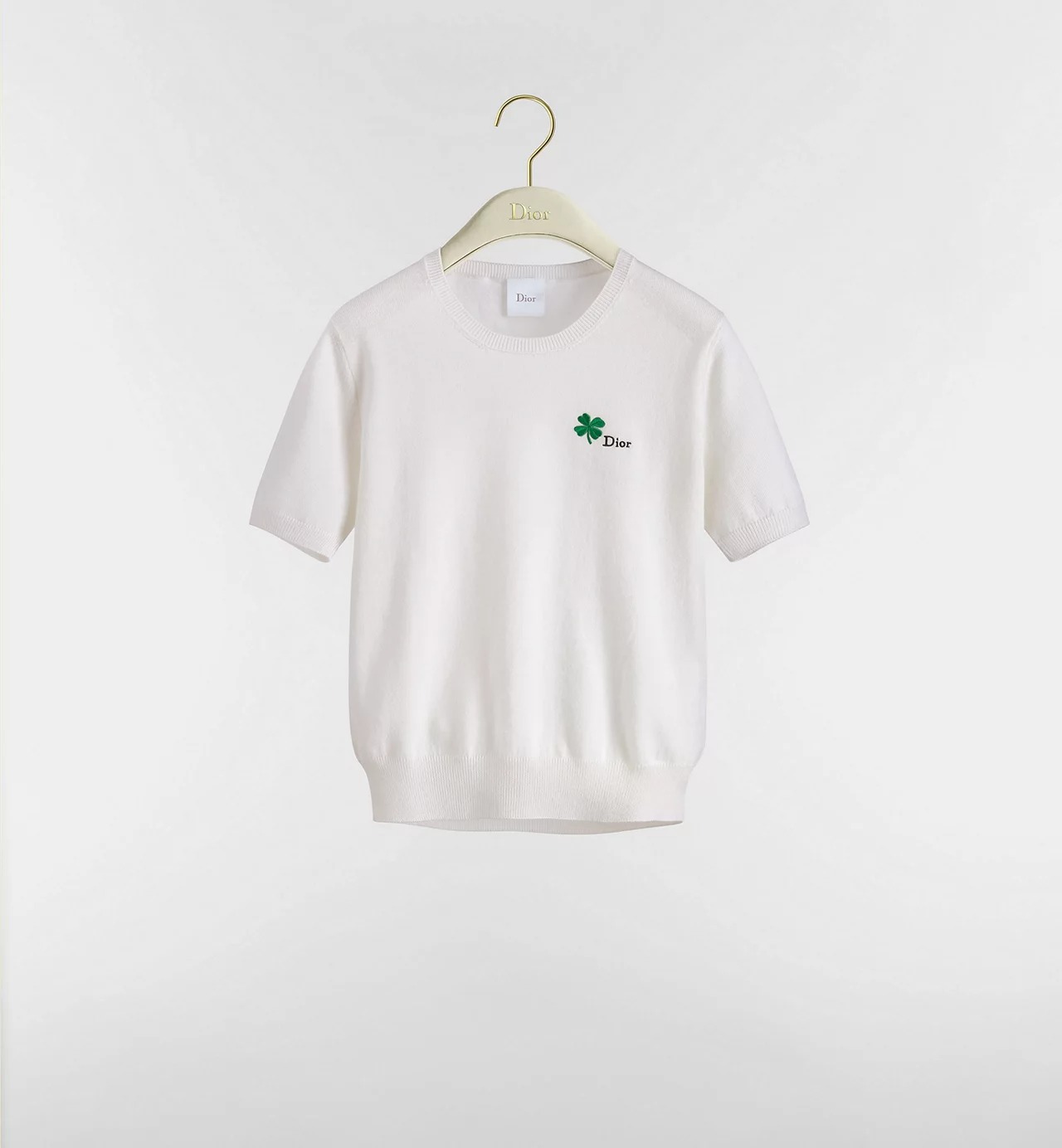 dior, Short-Sleeved Fitted Sweater