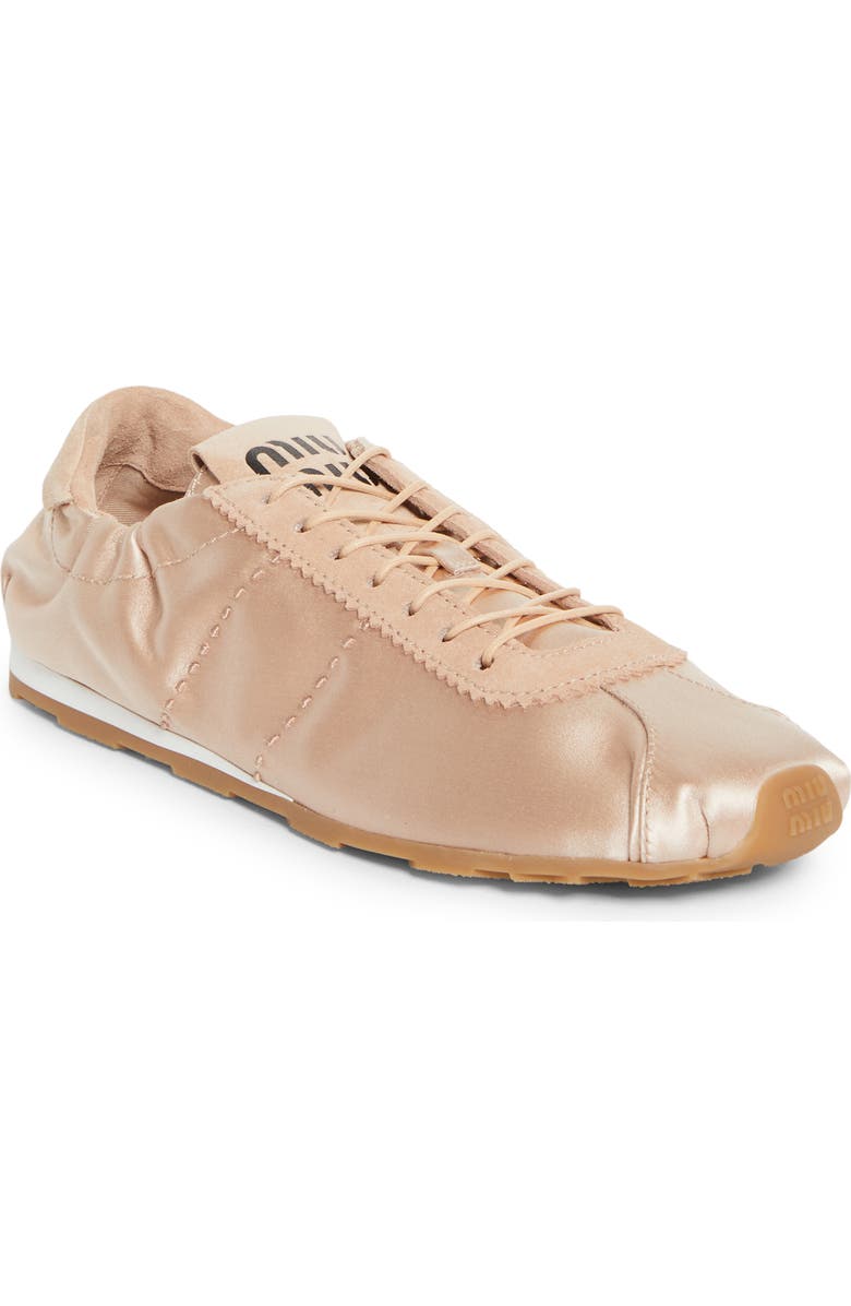 Plume Satin Low Top Sneaker