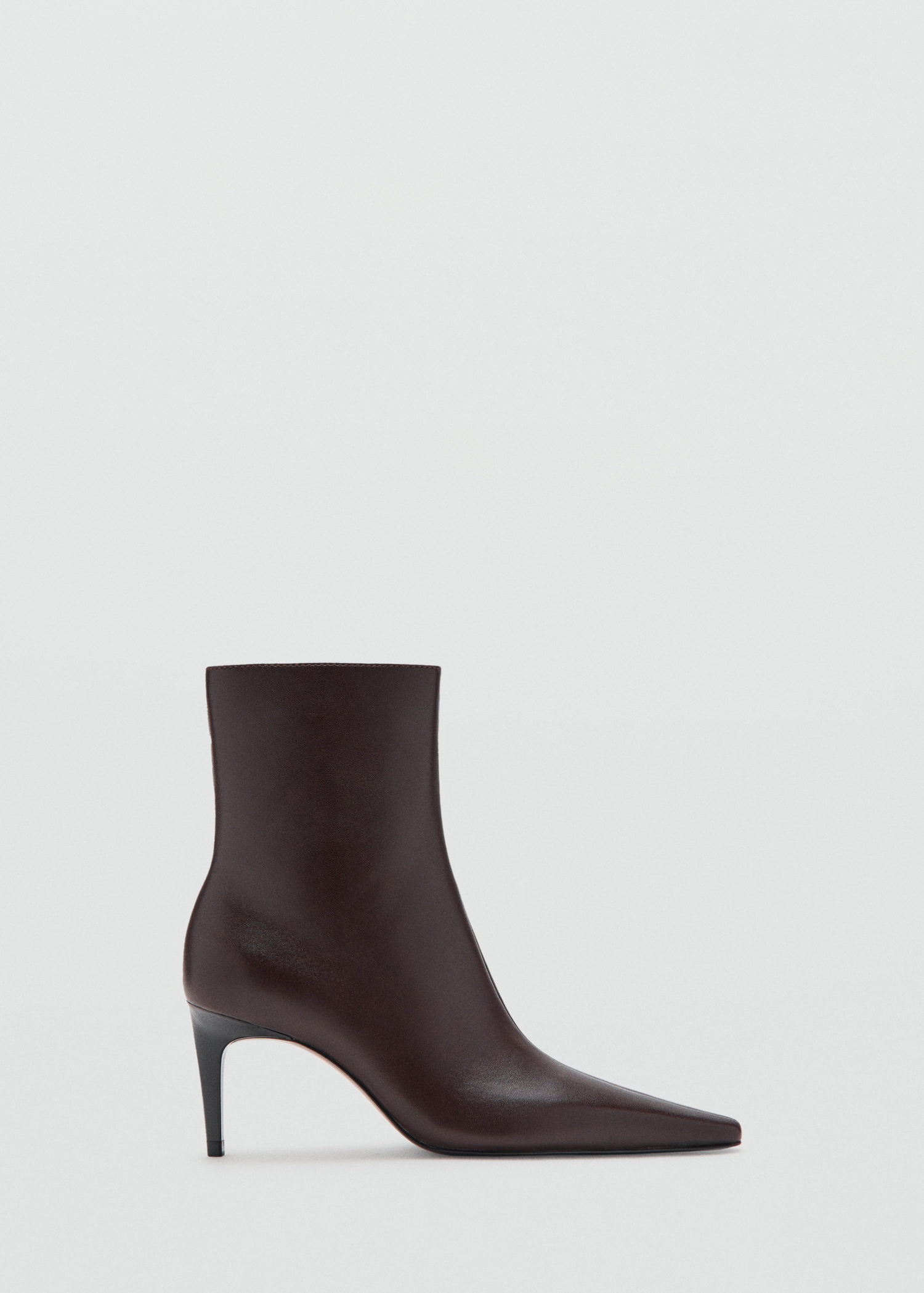 Leather Pointed Ankle Boots - Women | Mango Usa