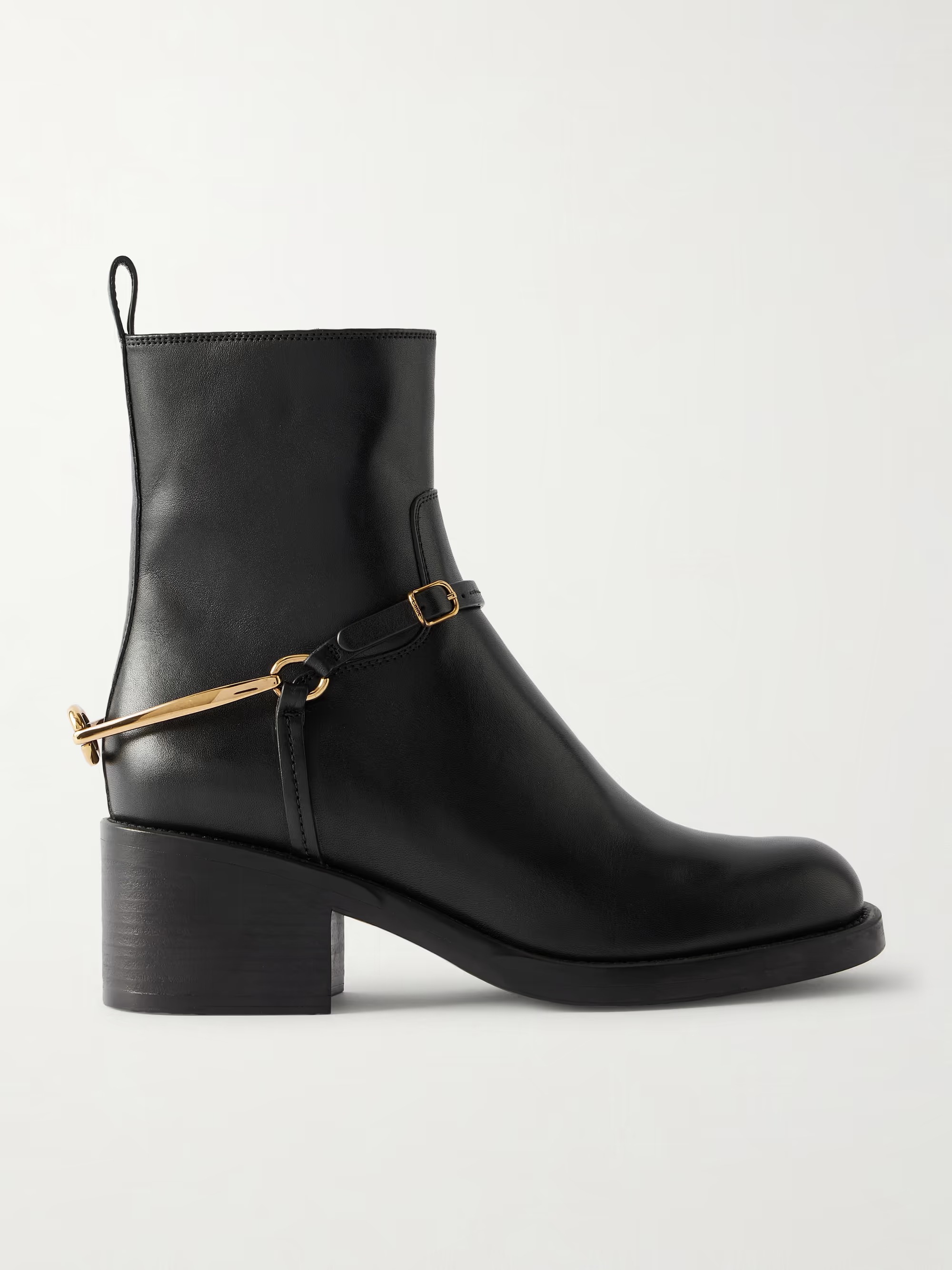 CHLO&amp;Eacute;, Dakota Embellished Leather Ankle Boots