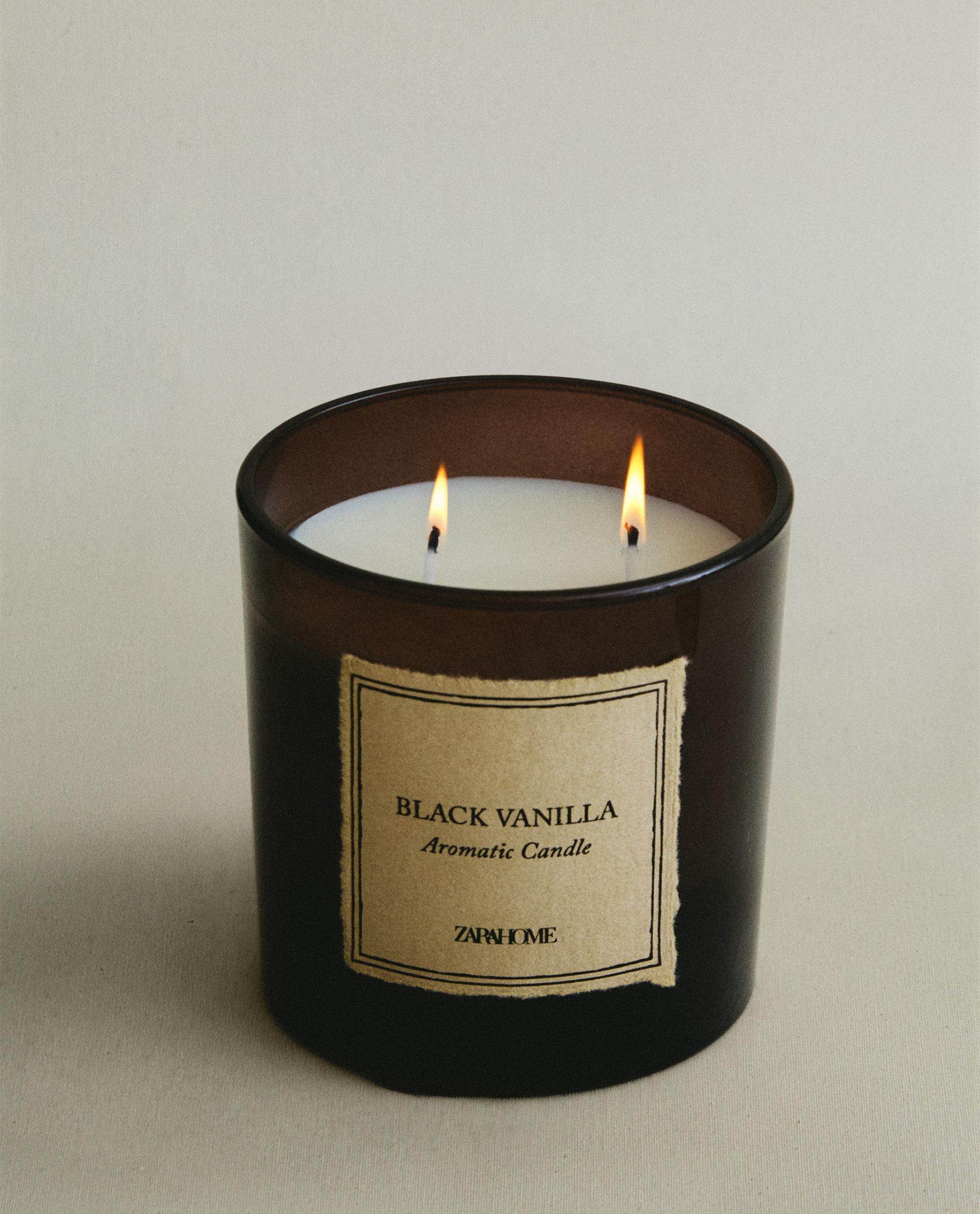 (350 G) Black Vanilla Scented Candle