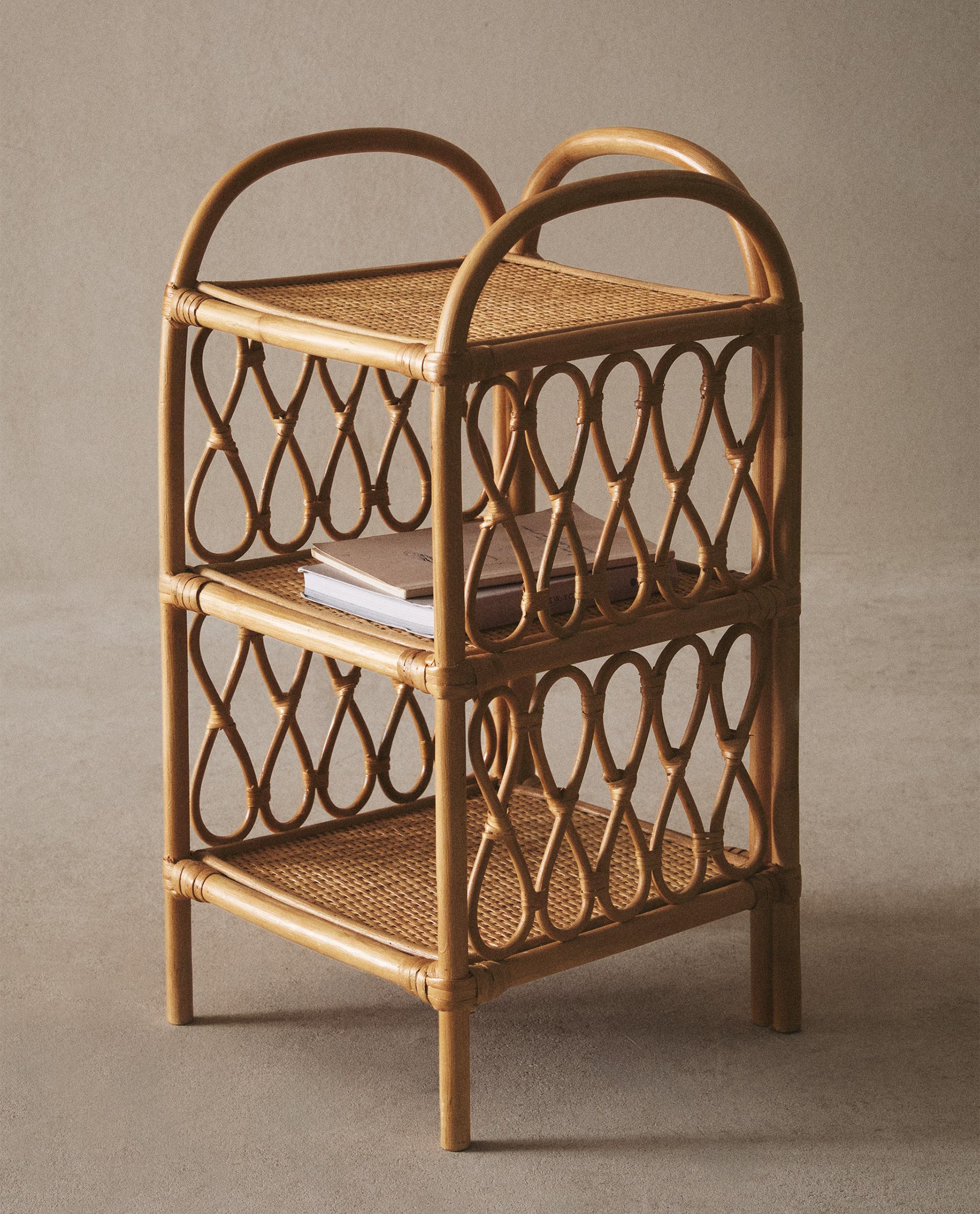 Rattan Bedside Table