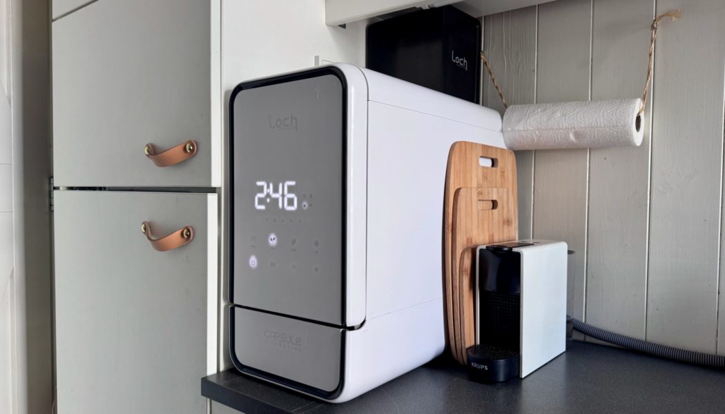 The Loch Capsule dishwasher is small, fast, and efficient — it even sanitizes gadgets