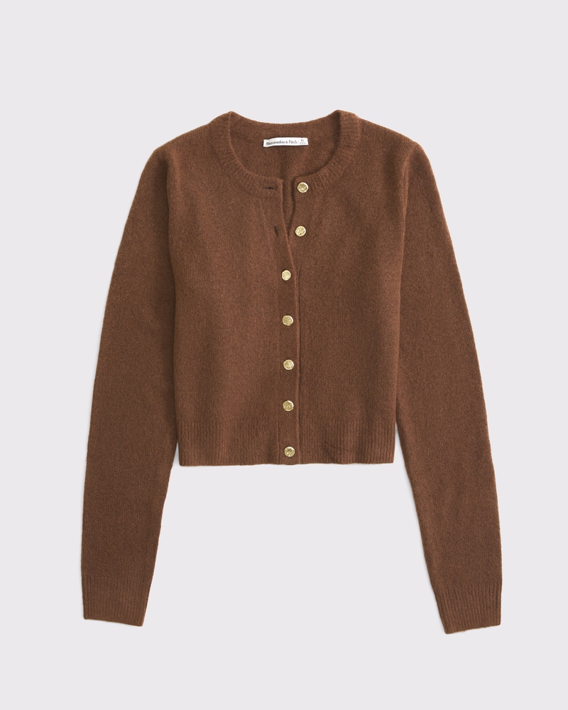 Shrunken Crew Cardigan